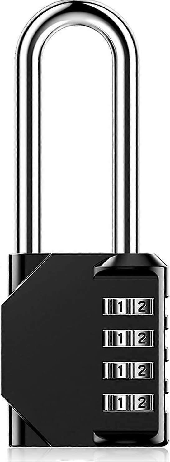 Locker Padlock, Combination Padlock, (1 Pack Black)