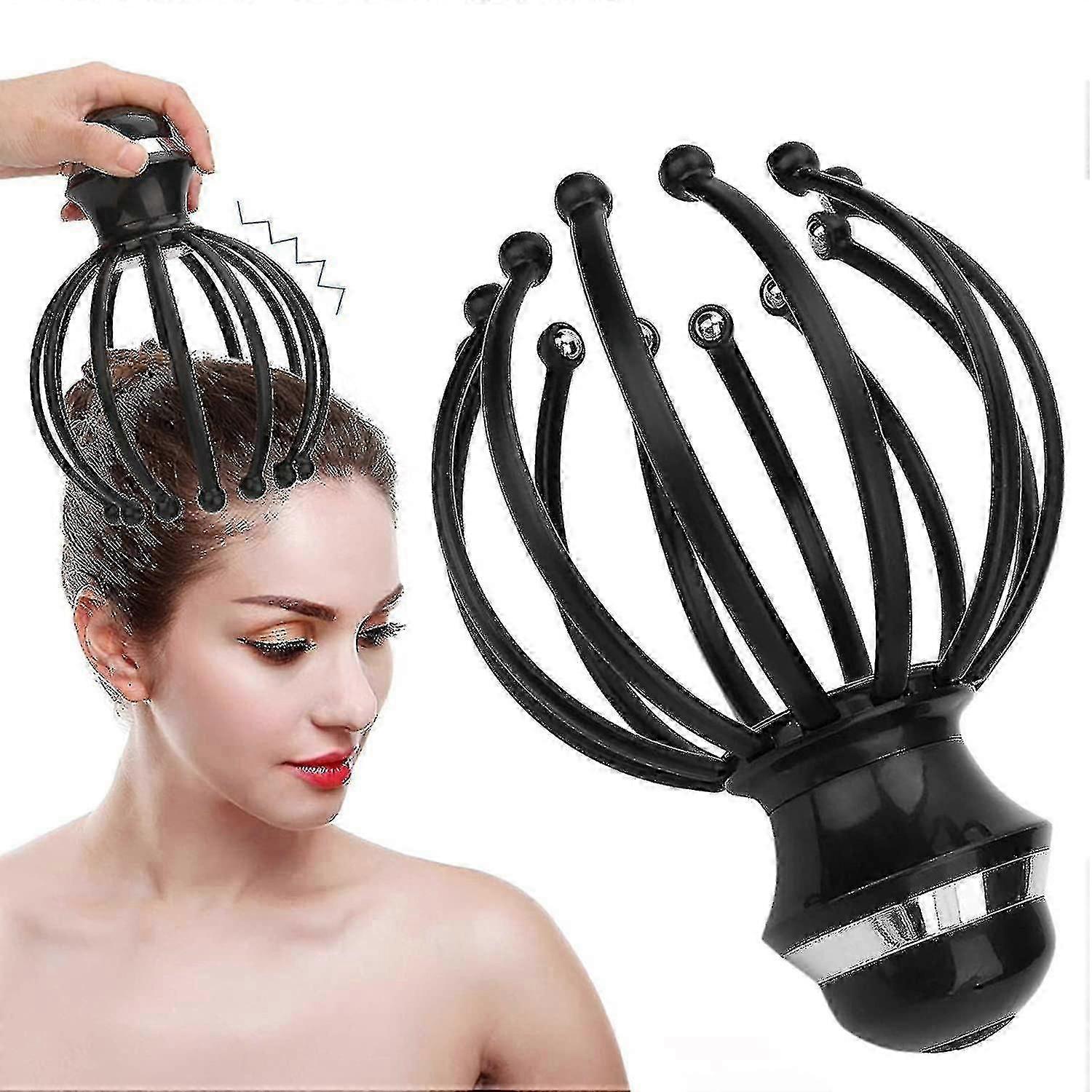 Electric Vibration Head Massager, Scalp Massager, Head Scraper With 2 Vibration