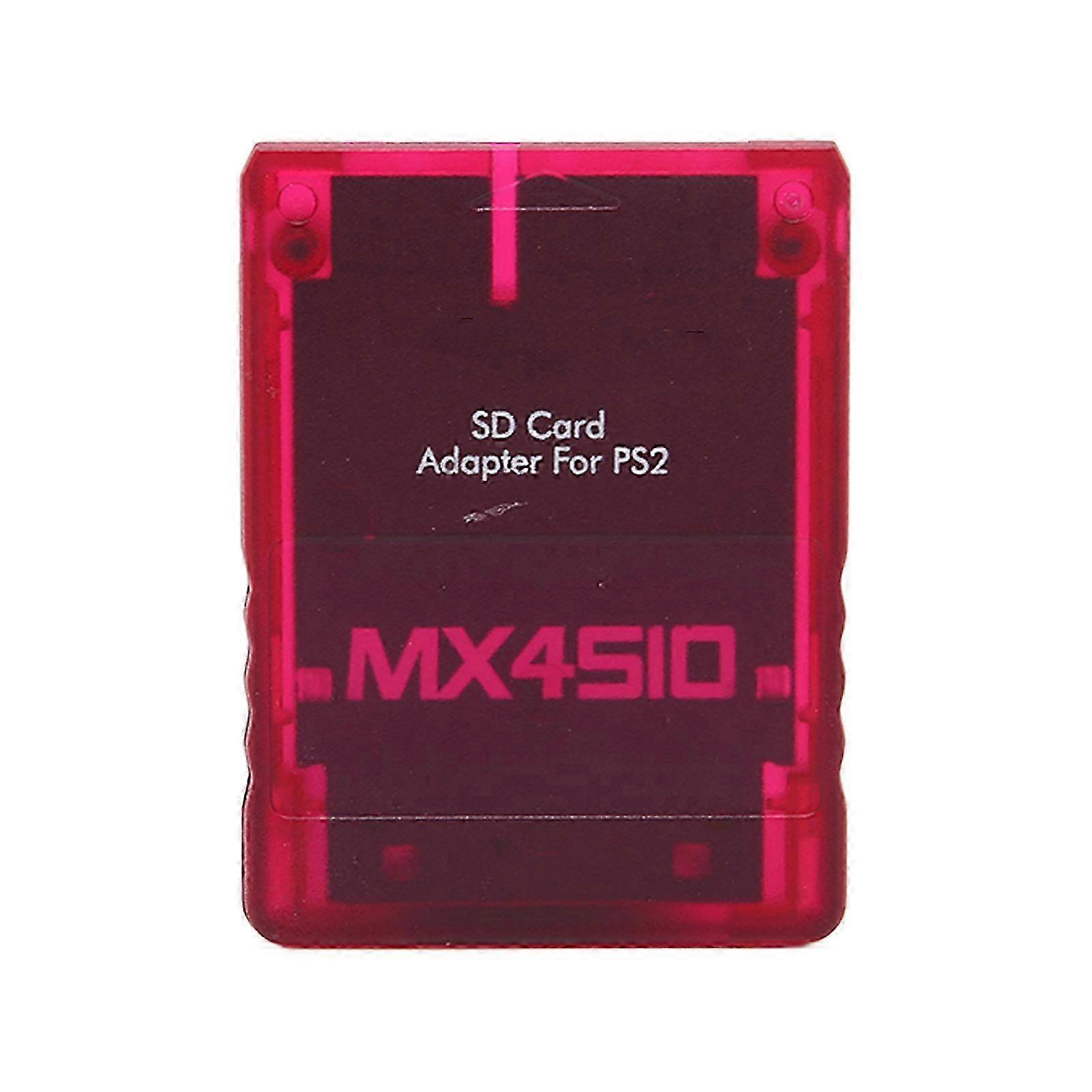 Storage Card Adapter Transparent Plug and Play Memory Card Reader for a Certain Brand Game Console Red
