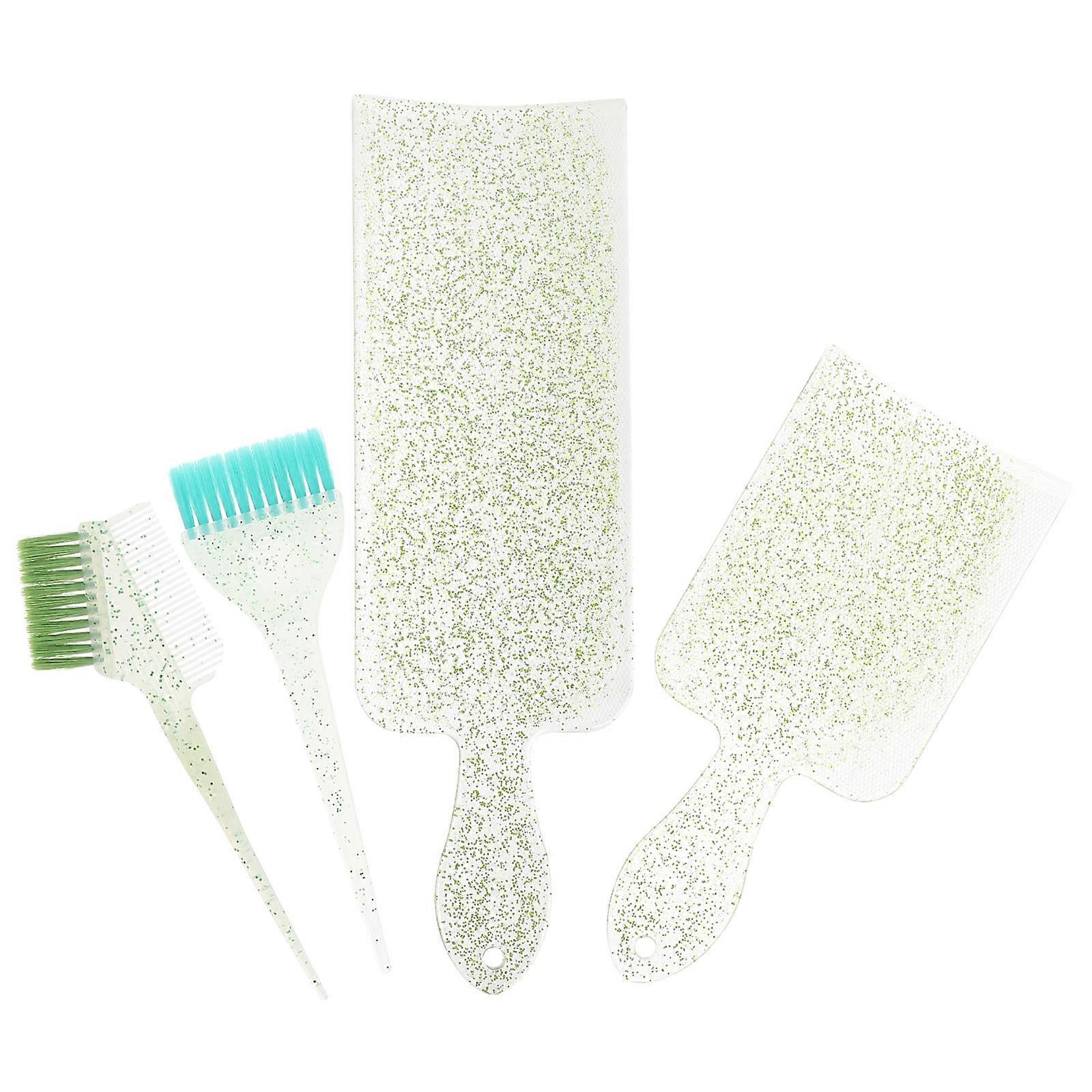 Highlighting Hair Dyeing Board Set DIY Hair Coloring Tool for Salon or Home Use with Brush for Root Touch Up, Assorted Colors
