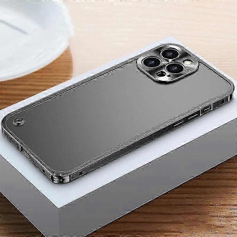Metal Frame Frosted PC Case Fit For iPhone 12 Pro Max