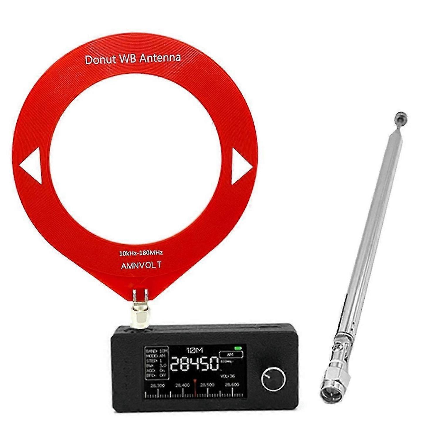 SI4732 Mini Radio Receiver+Antenna 10KHz-180MHz Portable Shortwave Radio Receiver SW LW AM FM SSB Mi