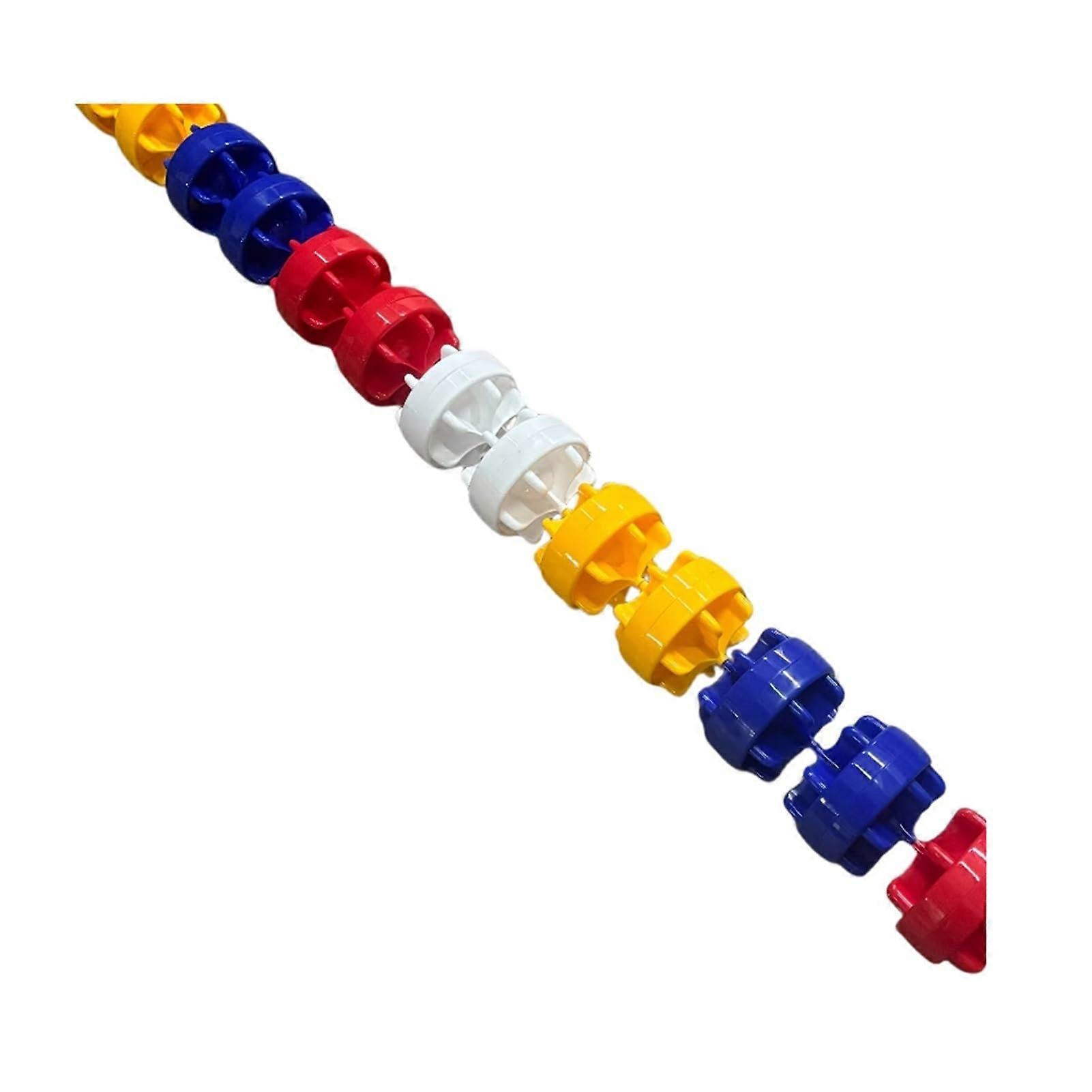 Pool Track Divider Safety Rope for Swimming Pools 12 cm Diameter, 100 cm Nylon Rope in Light Colors for Poolside