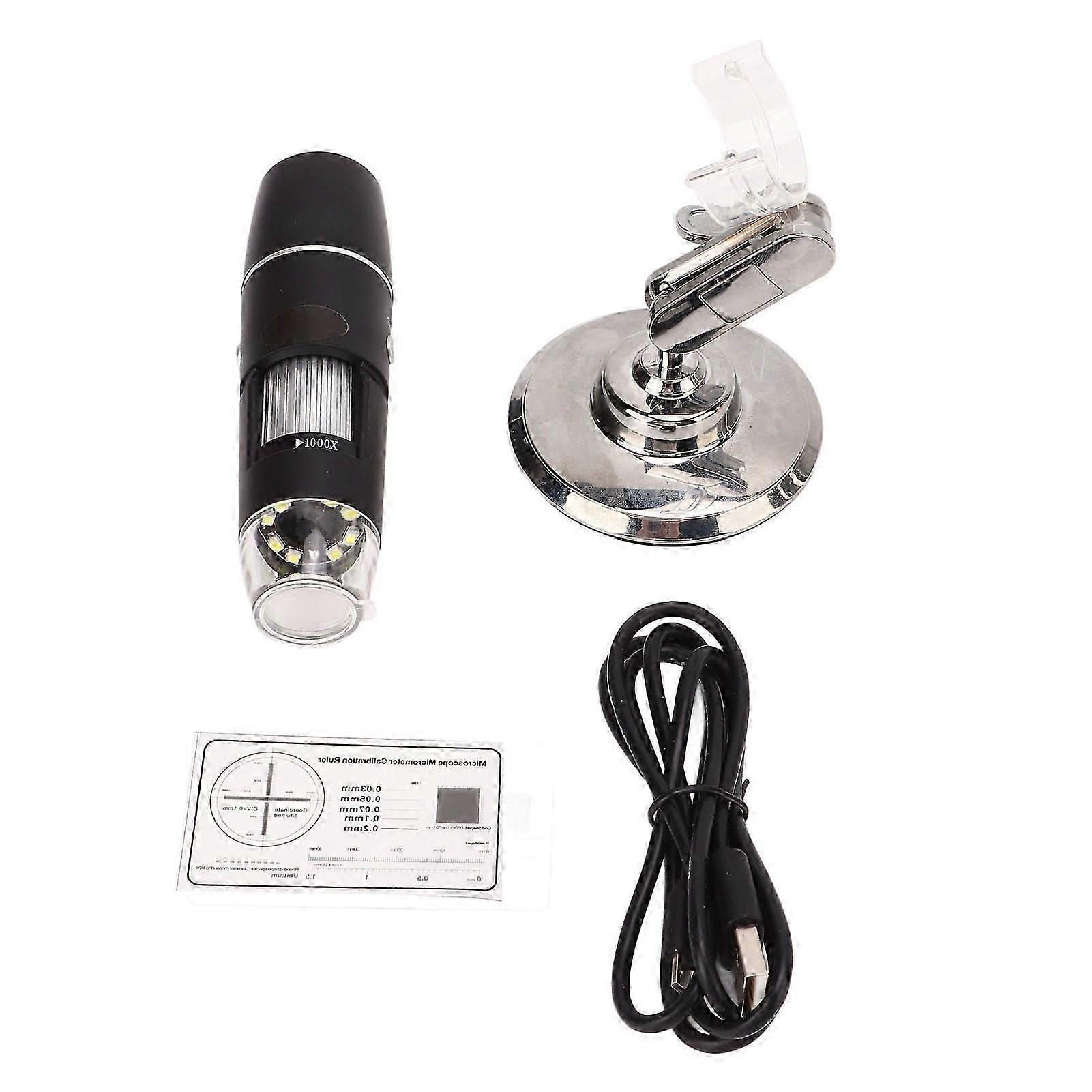 1000X Wireless Digital Microscope WIFI HD Real Time Handheld Microscopes with Correction Ruler for Android for IOS Tablet Phone