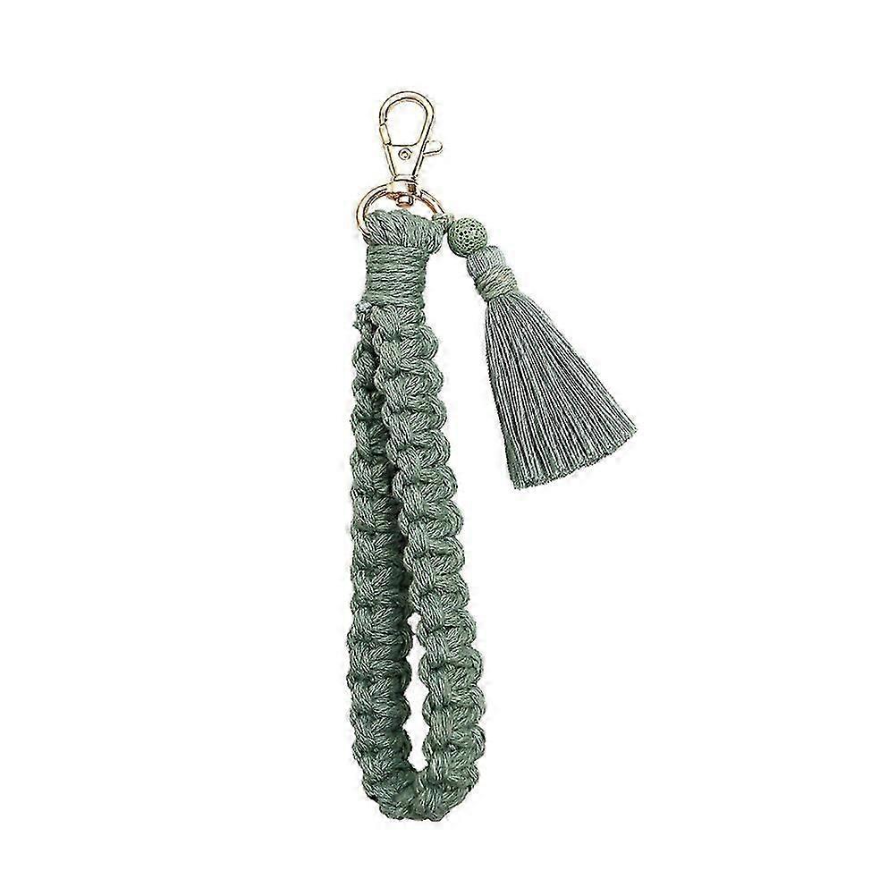 Woven Bracelets Women Macrame Keyring Wristlet Keychain Car Keys Macrame Tassel Keychain Keychain Women Macrame Keychain