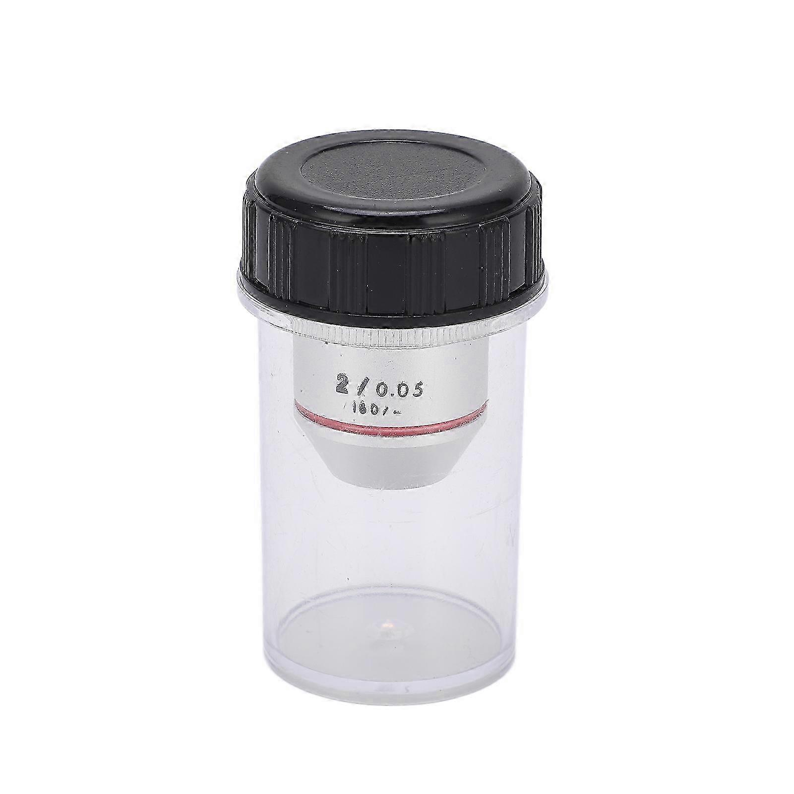 2x 195 Achromatic Objectives Low Magnification RMS Thread 20.2mm for Biological Microscopes