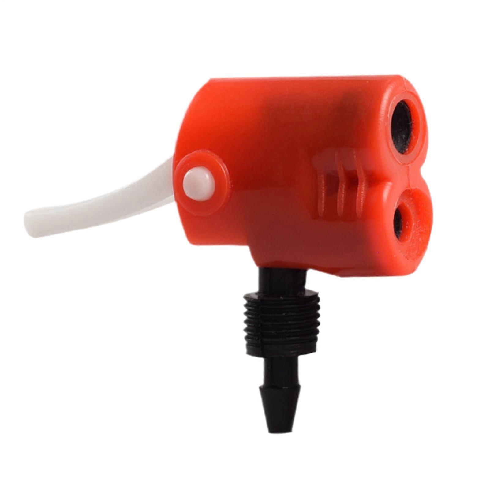 Generic Nozzles for Air Pump, Leakproof, Rustproof, ABS, Fit for Multiple Valves (Red)