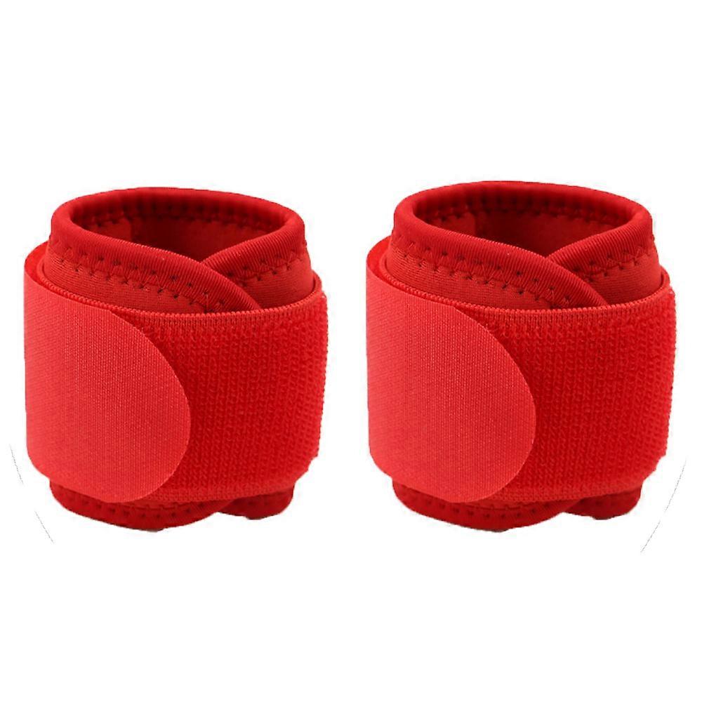 Wristband, Work And Pain Relief. Flexible, High Elasticity, Adjustable, Comfortable, Multifunctional-Red