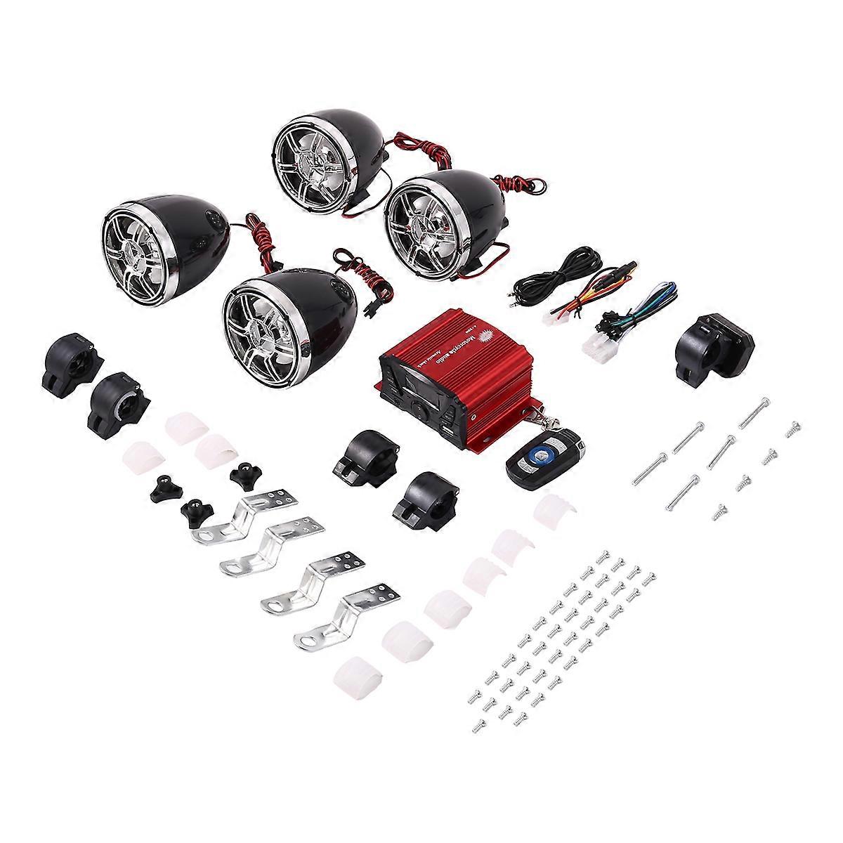 3 Inch Bluetooth Speakers 4 Channel Amplifier Mp3 Stereo Amp System