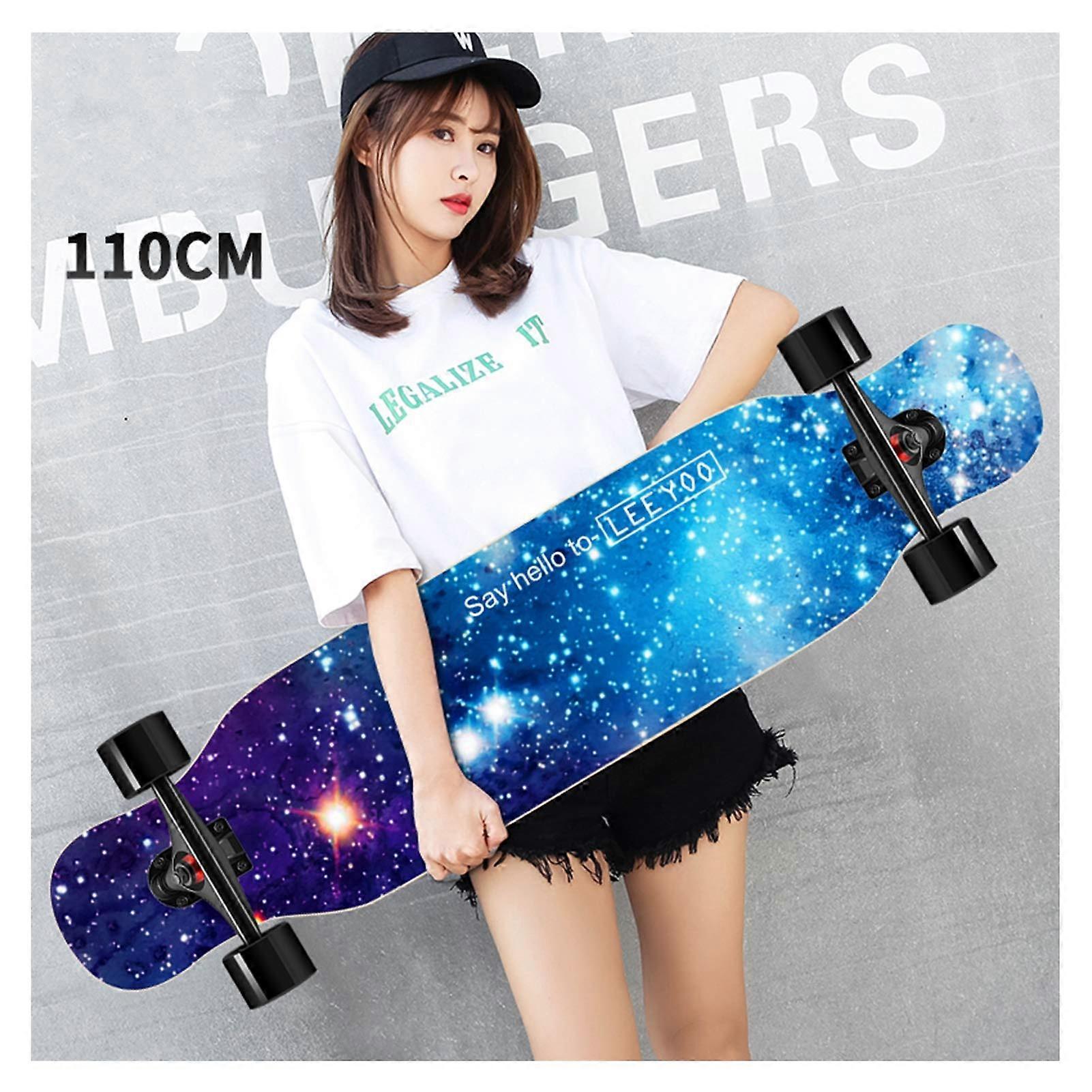NENGGE Longboard 110cm/120cm Professional Skateboard for Beginners