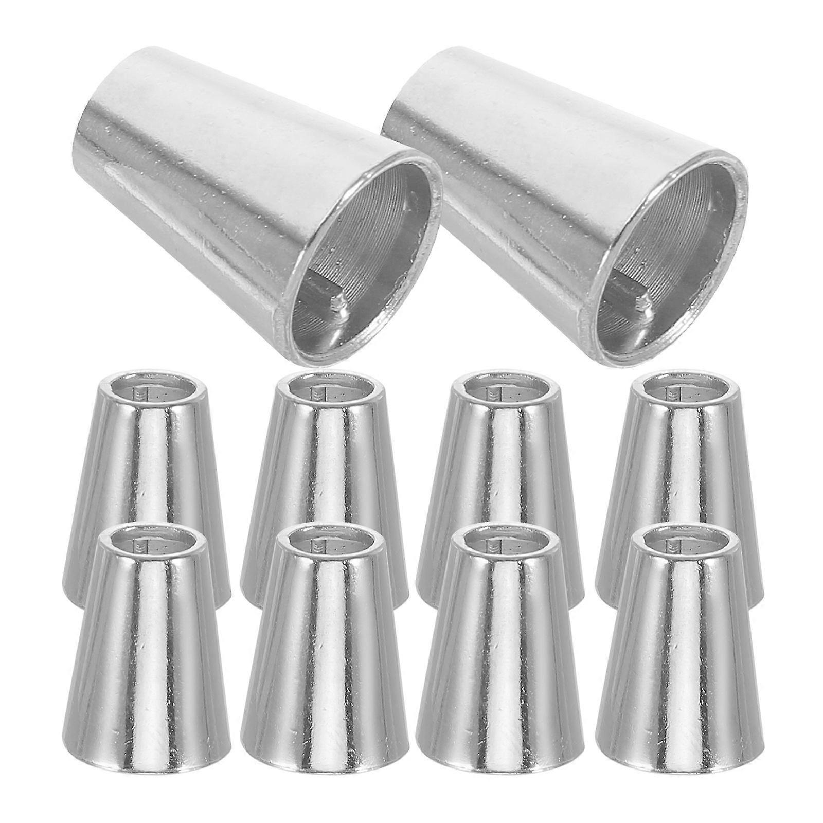 50pcs Tapered Zinc Alloy Rope End Caps Durable Cord Locks for Hoodies, Bell Stoppers, Apparel Drawstrings, Sportswear, and Backpacks – Secure