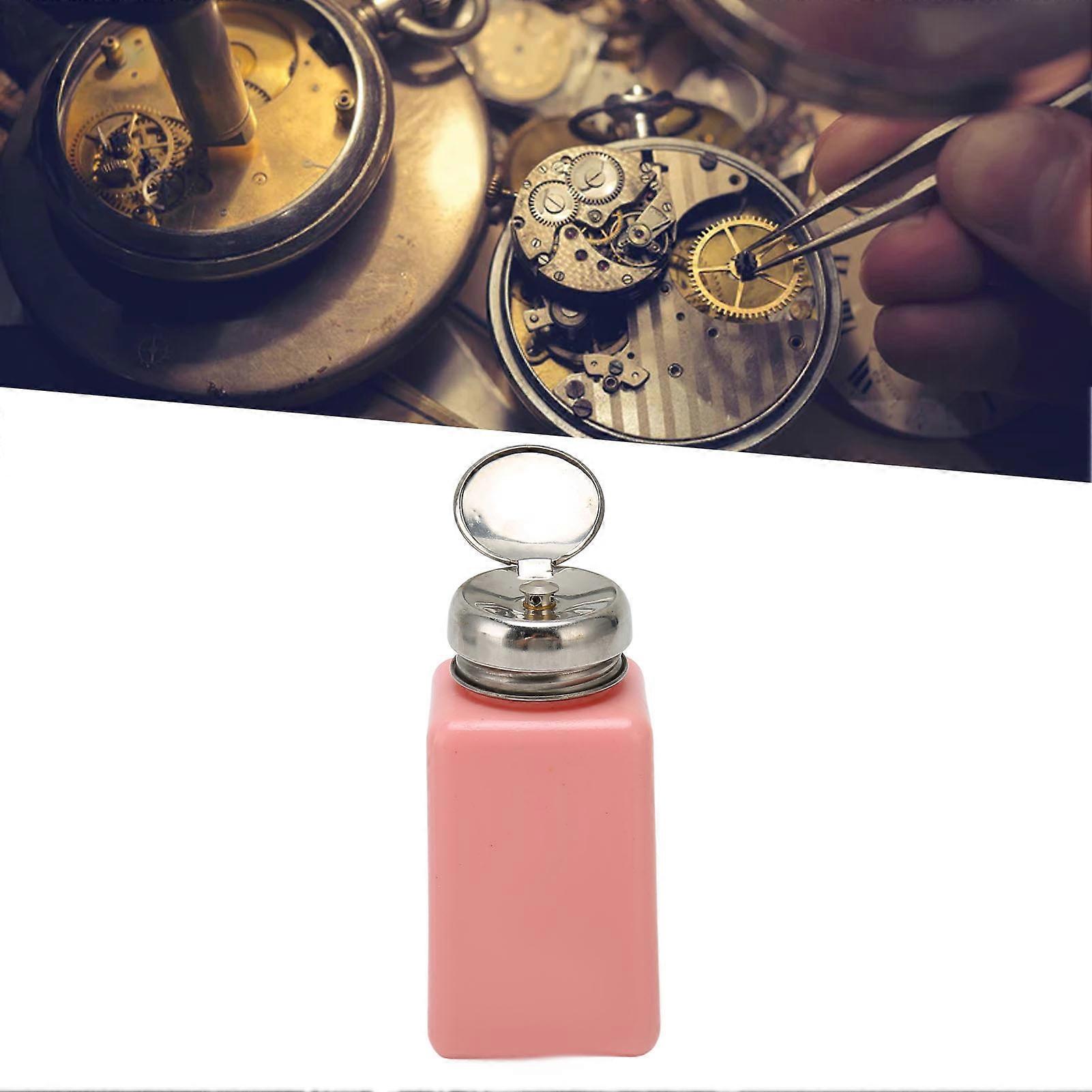 Solvent Dispenser Prevent Splashing Static Dissipative Push Down Type Pump Bottle 200ml 