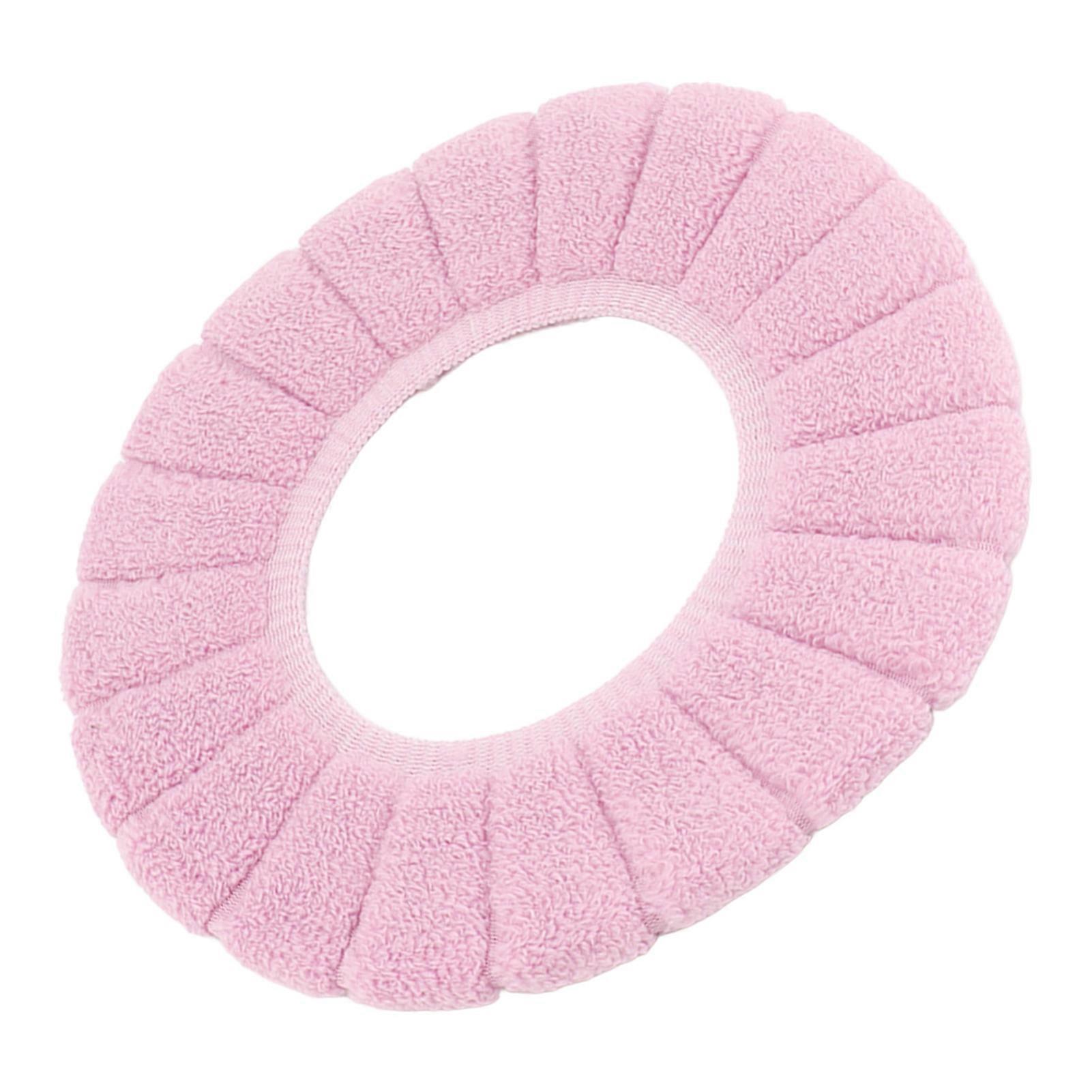 Toilet Seating Cover Warm Soft Comfortable Washable Reusable Non Slip Toilet Seating Pad Replacement Pink 