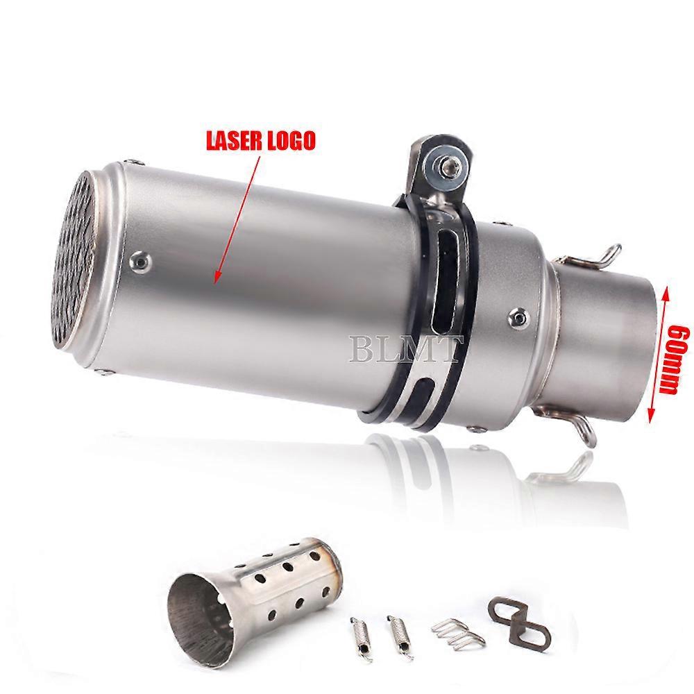 Universal 51/60mm Carbon Fiber Motorcycle Exhaust Muffler Escape Pipe with DB Killer for z900 R3 R25 MT07 MT09 R1 Z400 Z650~01241