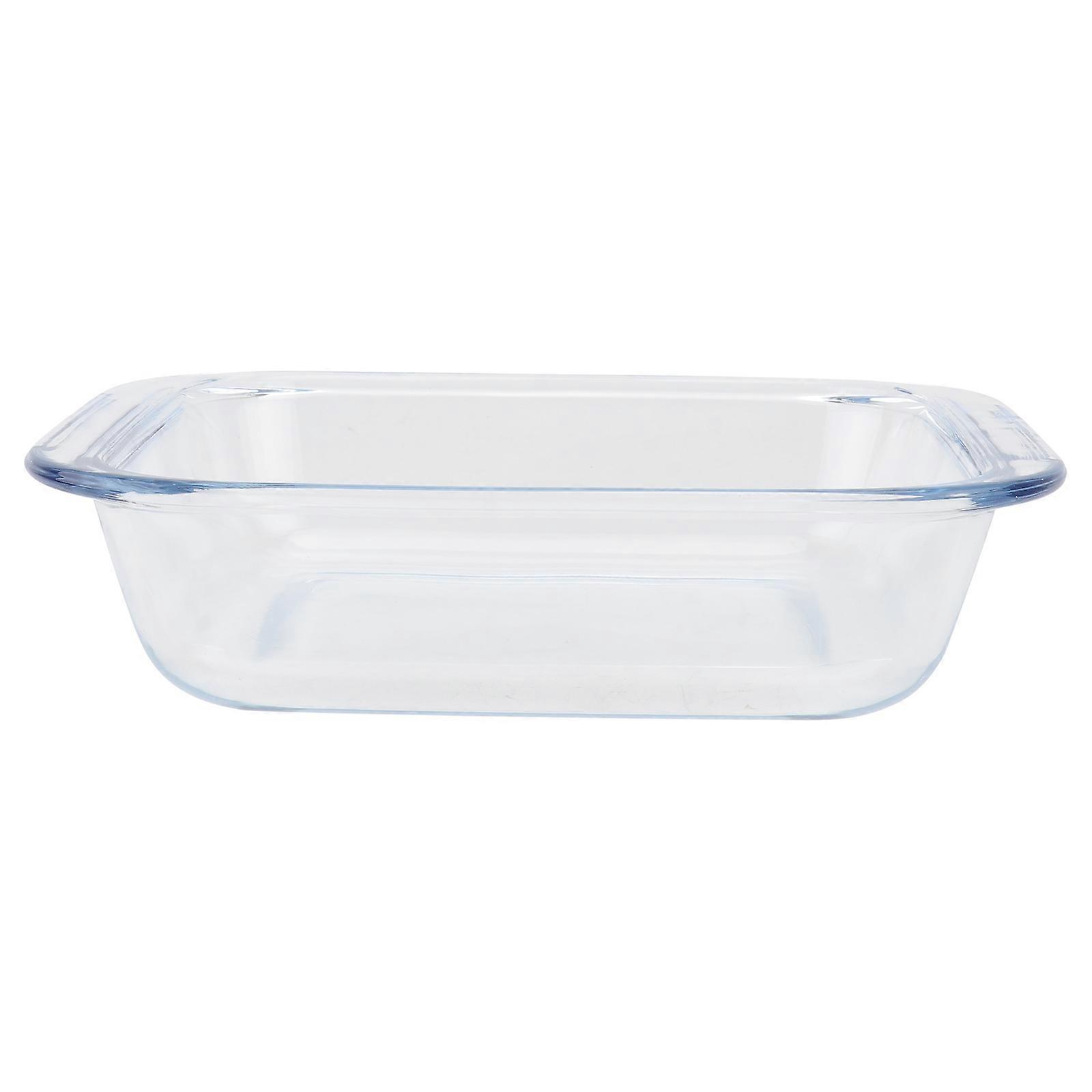 Dishwasher Safe Rectangular Glass Baking Dish Simple Appearance 8.45X7.47in Freezer Safe 1Pack