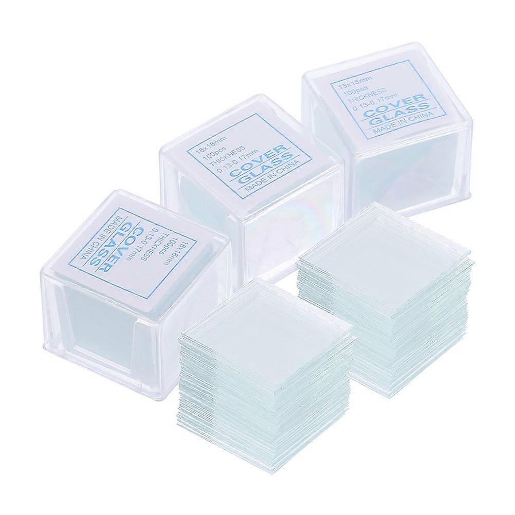 500Pcs Microscope Slides Microscope Cover Slips Transparent Glass Cover Slips