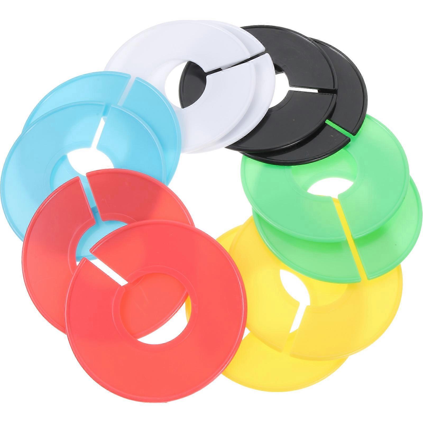 Clothing Dividers For Wardrobe Round Material Clothes Sorting 9x9x0.2cm Label Writing 30Pcs