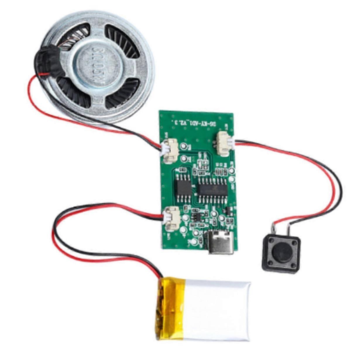 Programmable Sound Recorder Module - DIY Music Voice Recording Module Chip with Speaker, Can Recordi