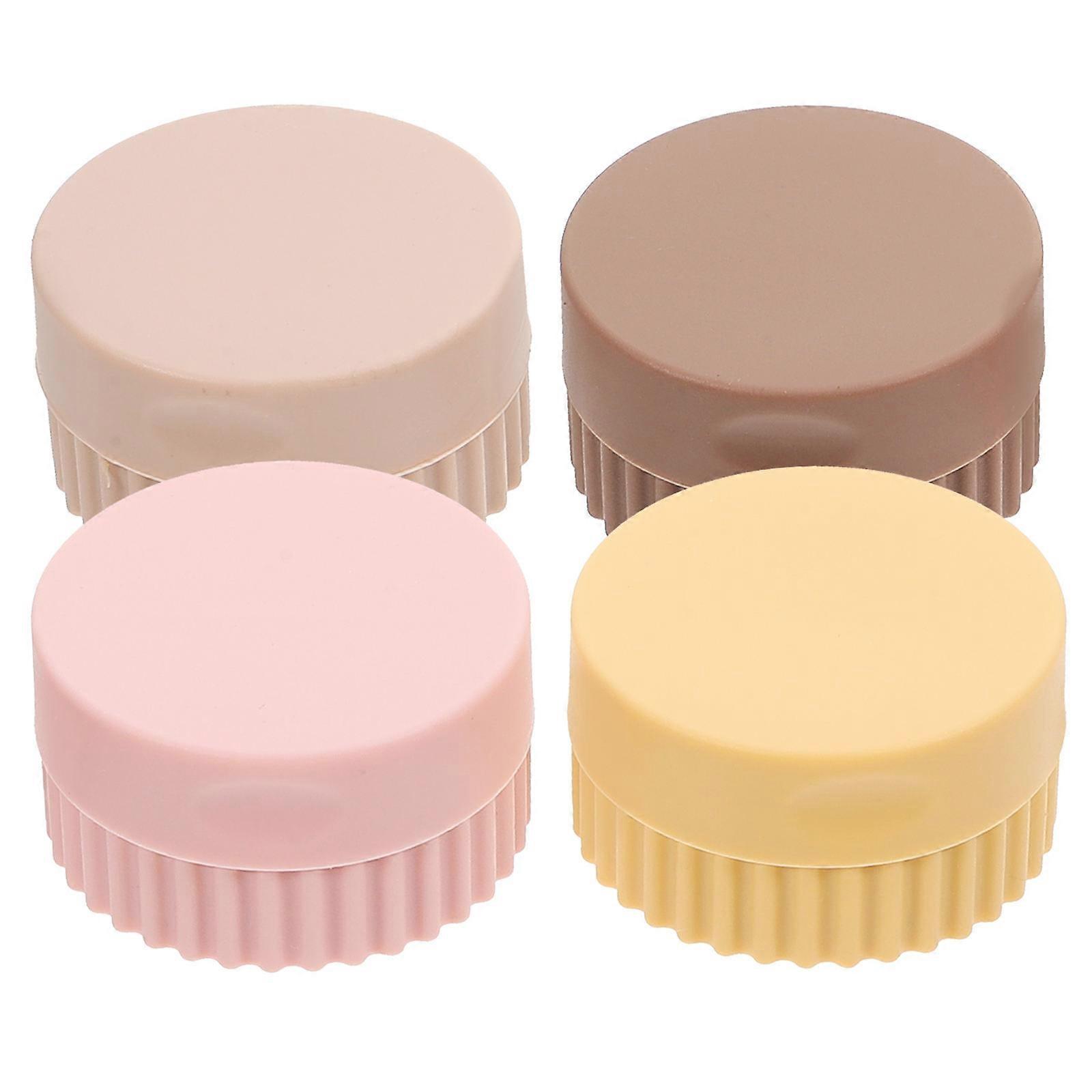 Compact Travel Containers Small Bottles Cosmetic Storage On-the-go 4Pcs