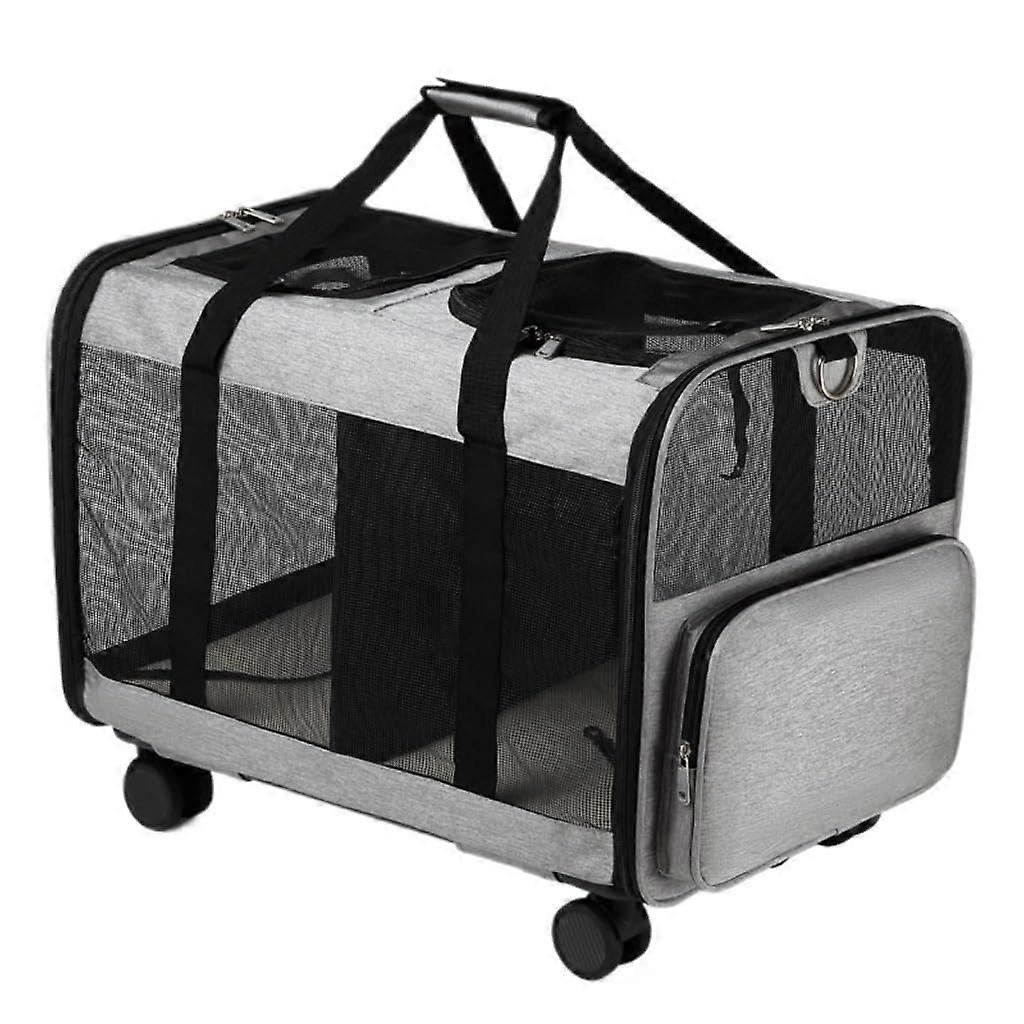 Kitten carrier, multifunctional doublelayer pet bag, portable cat bag for outings, removable, breathable pet carrier, cat carrier (L) L A