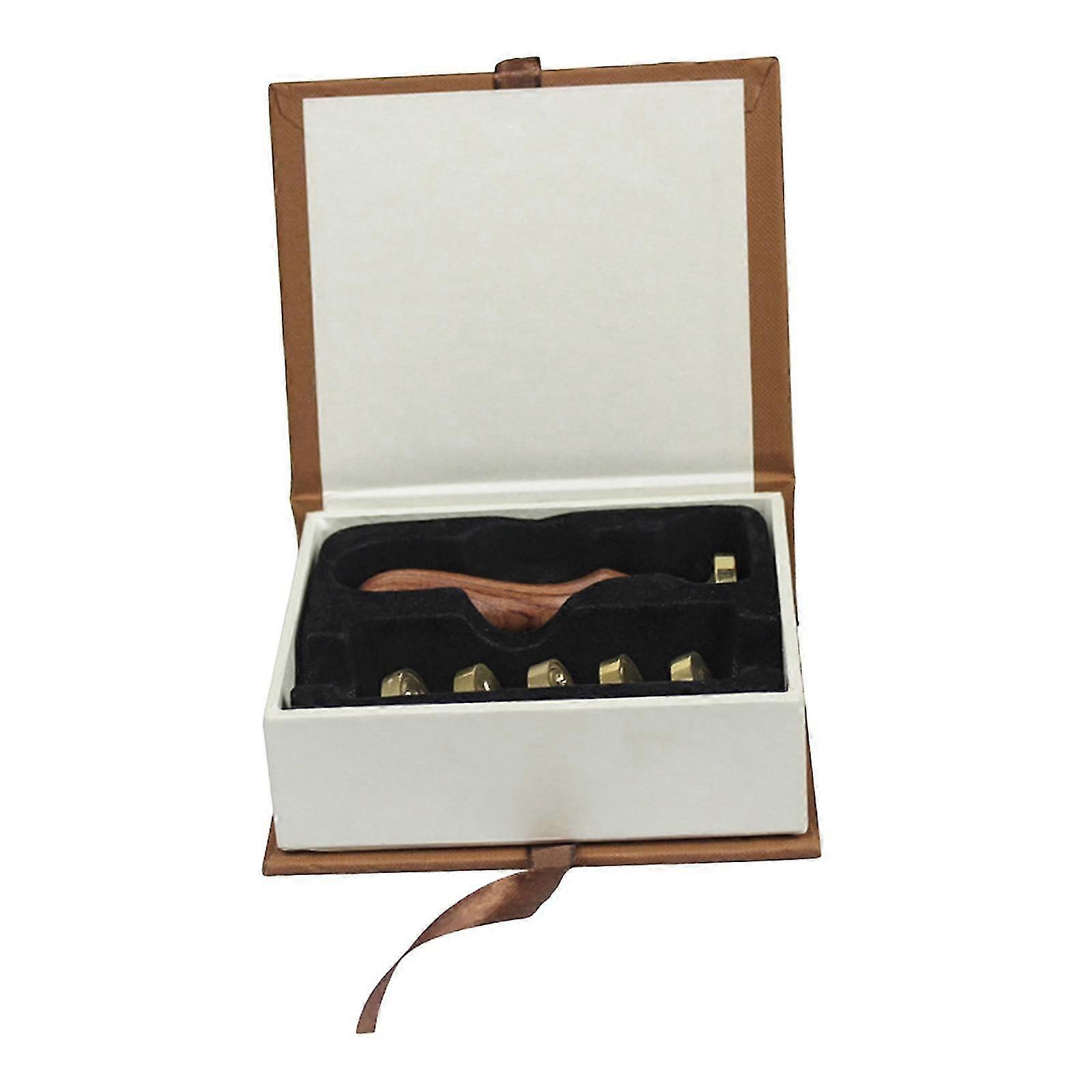 Vintage Seal Sealing Wax Stamp w/ Copper Stamp Head Wedding Party Style 1