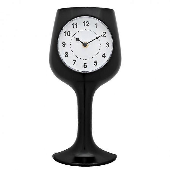 Hometime Wall Clock - Black Wine Glass