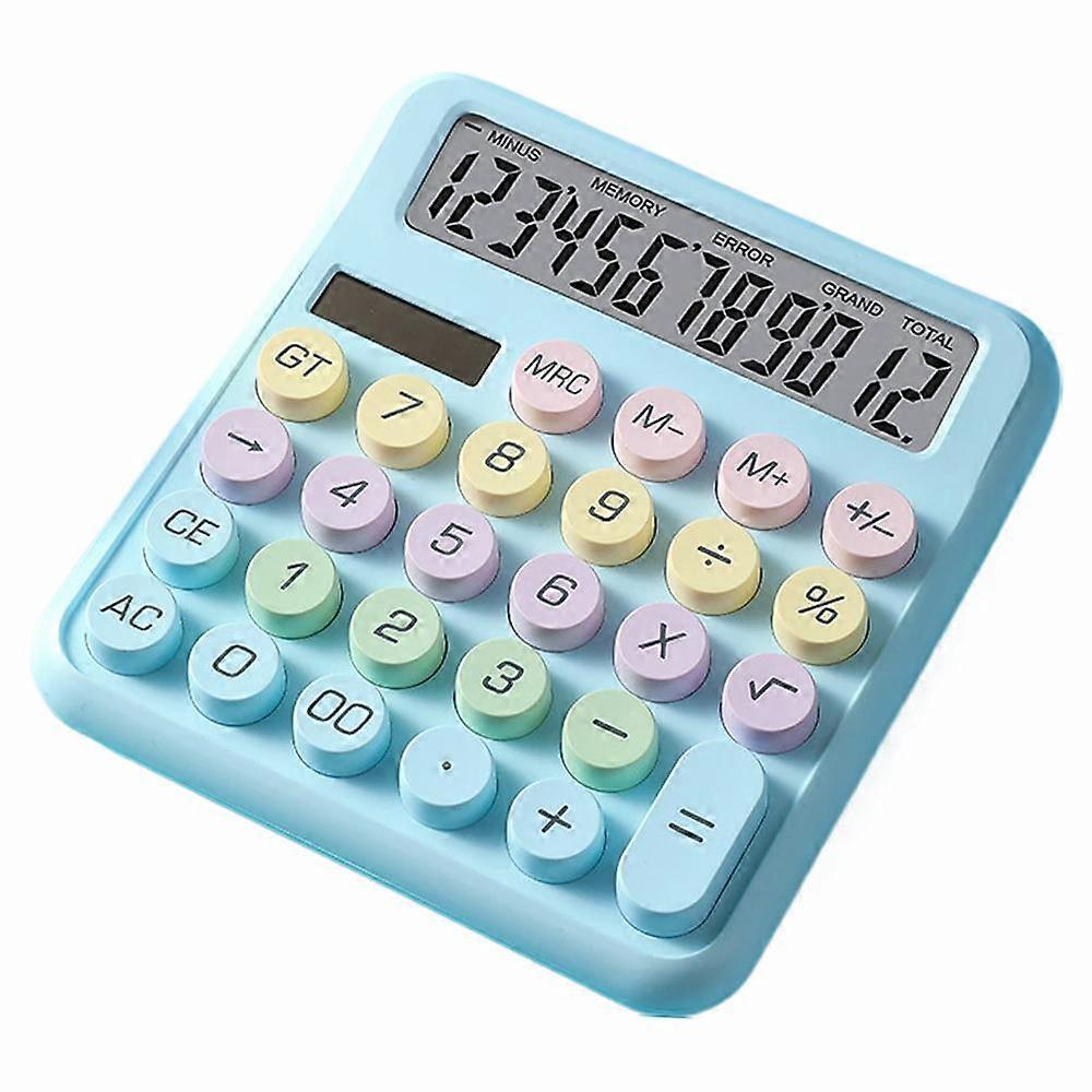 Dopamine Pastel Candy Color Calculator 12 Digits Mechanical Keyboard Calculator