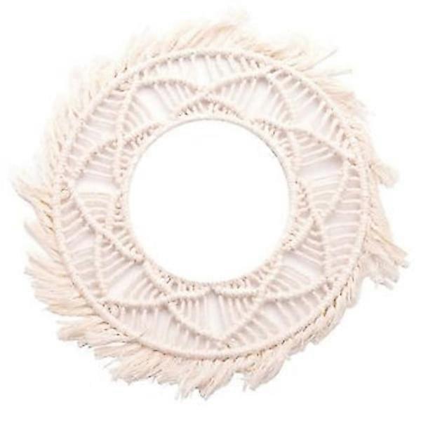 Boho Frame Woven Macrame Background Frame For Home