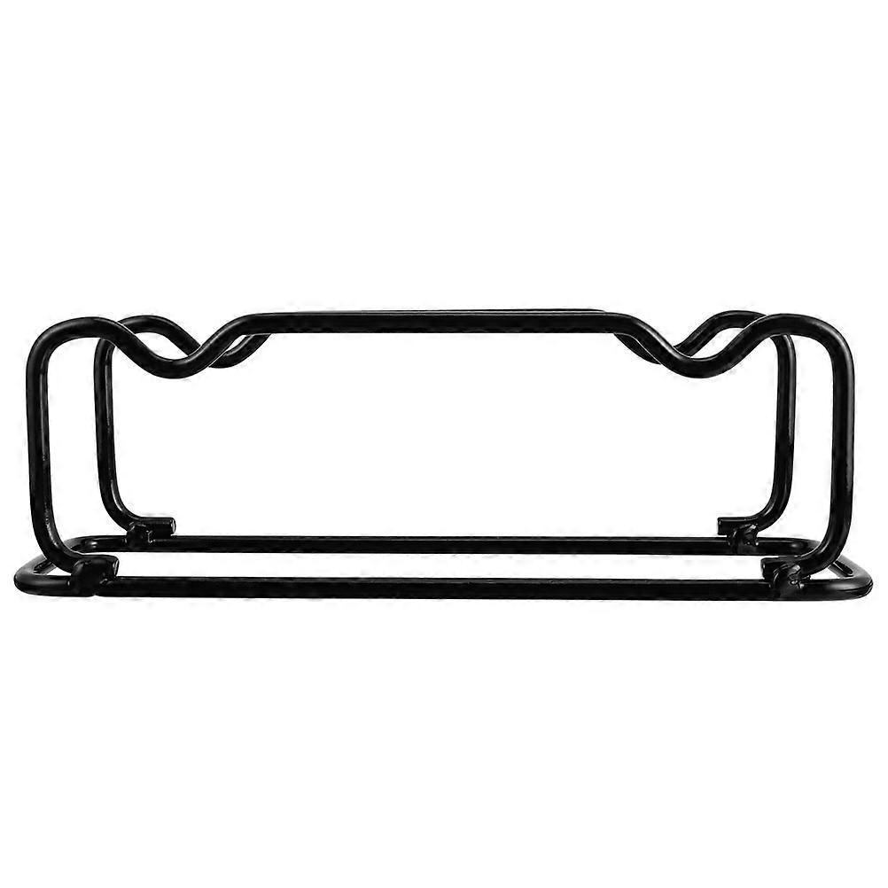 Black Iron Dumbbell Stand for Home Use Compact and Sturdy Display Stand 1 Pair