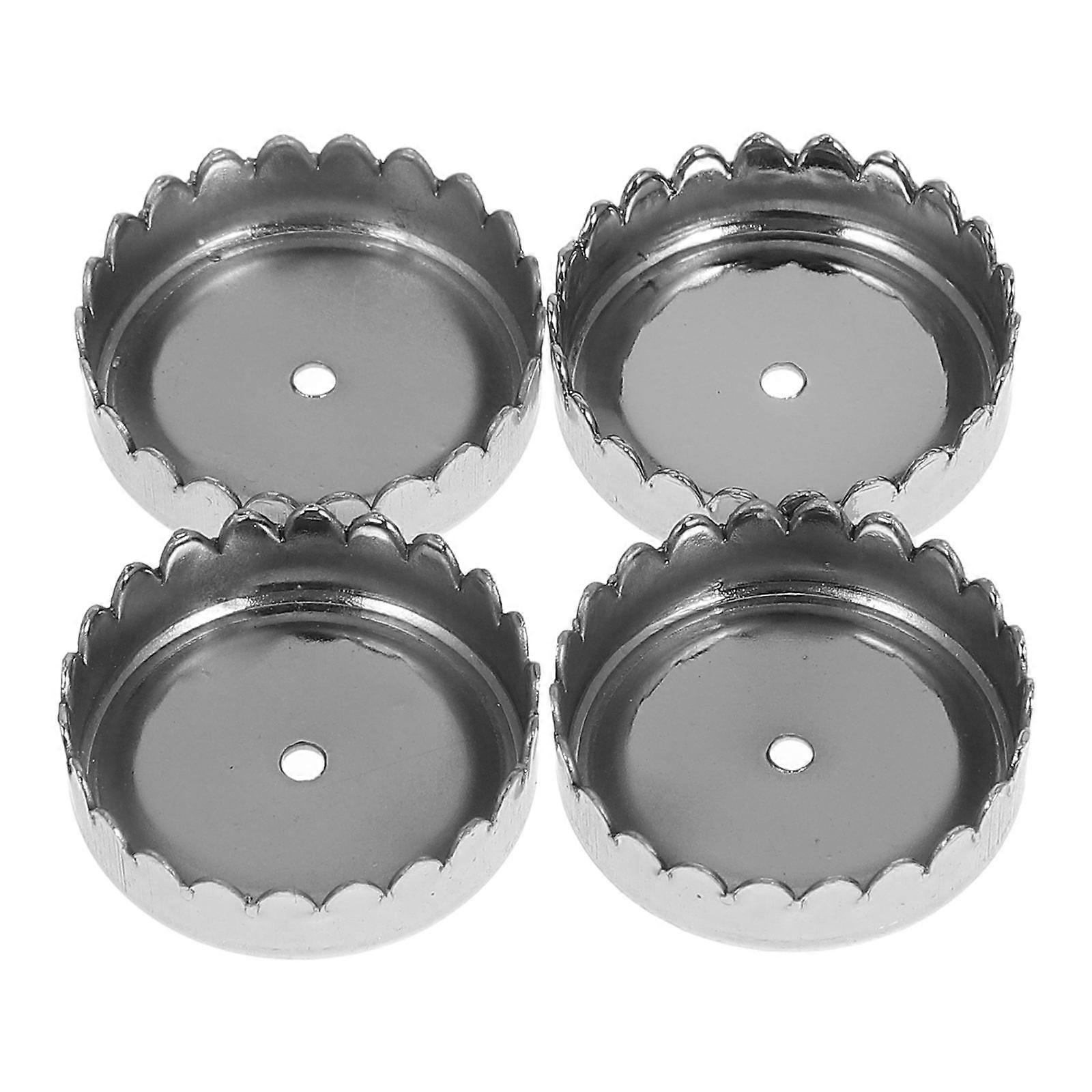 4PCS Magnetic Soap Holder Caps, Wall Mounted Stainless Steel Soap Drain Holder with Creative Drainage Design for Bathroom