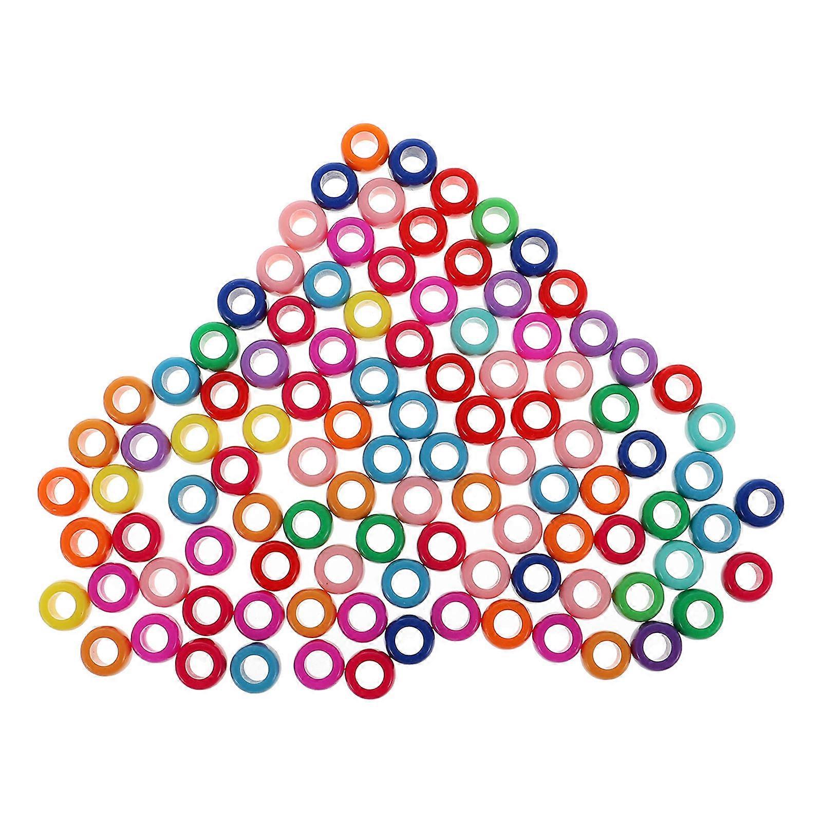 500pcs Assorted Acrylic Loose Beads for DIY Jewelry Making – Ideal for Handmade Bracelets, Earrings and Crafts