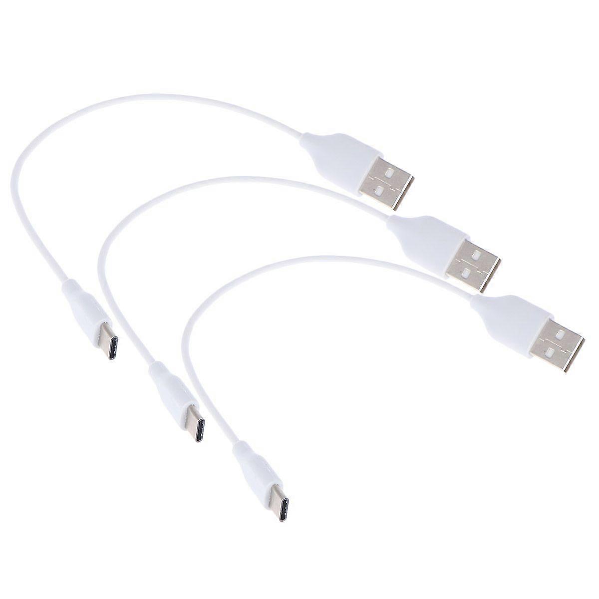 3PCS 20CM Type-C Data Cable Charge Cable USB To Type-C Cable