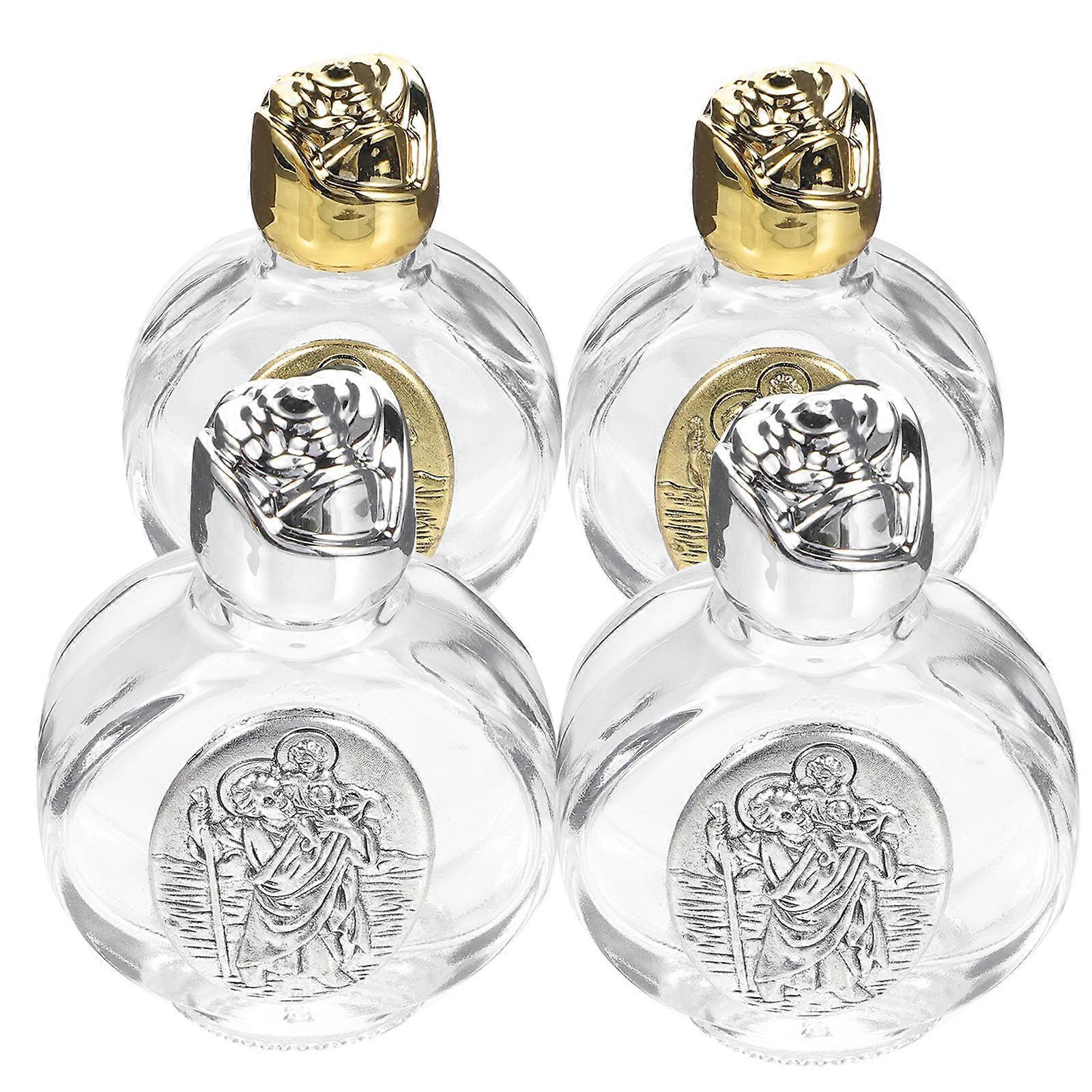 Here's a refined and professional product description for your **4pcs Decorative Holy Water Bottles**:

 

### 4 Pack Decorative Holy Water Bottles –