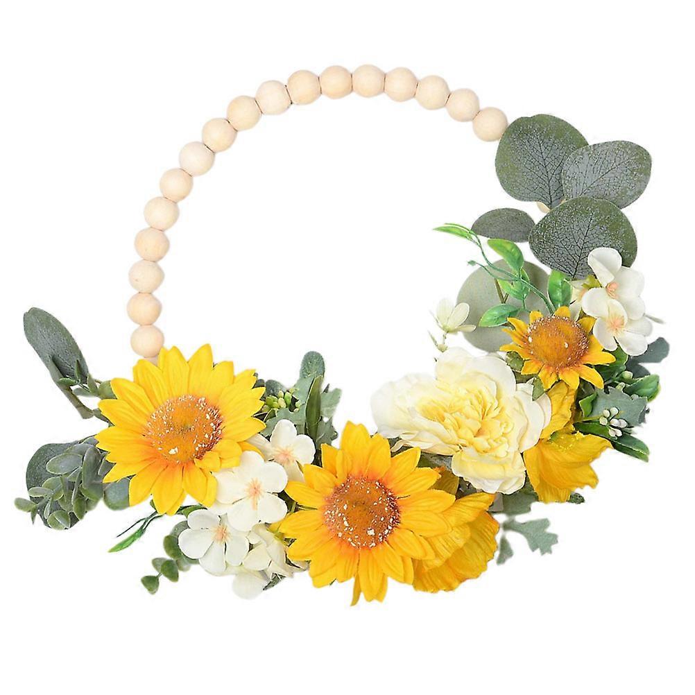 Bright Yellow Artificial Flower Garland for Decor Made of Plastic Perfect for Various Events