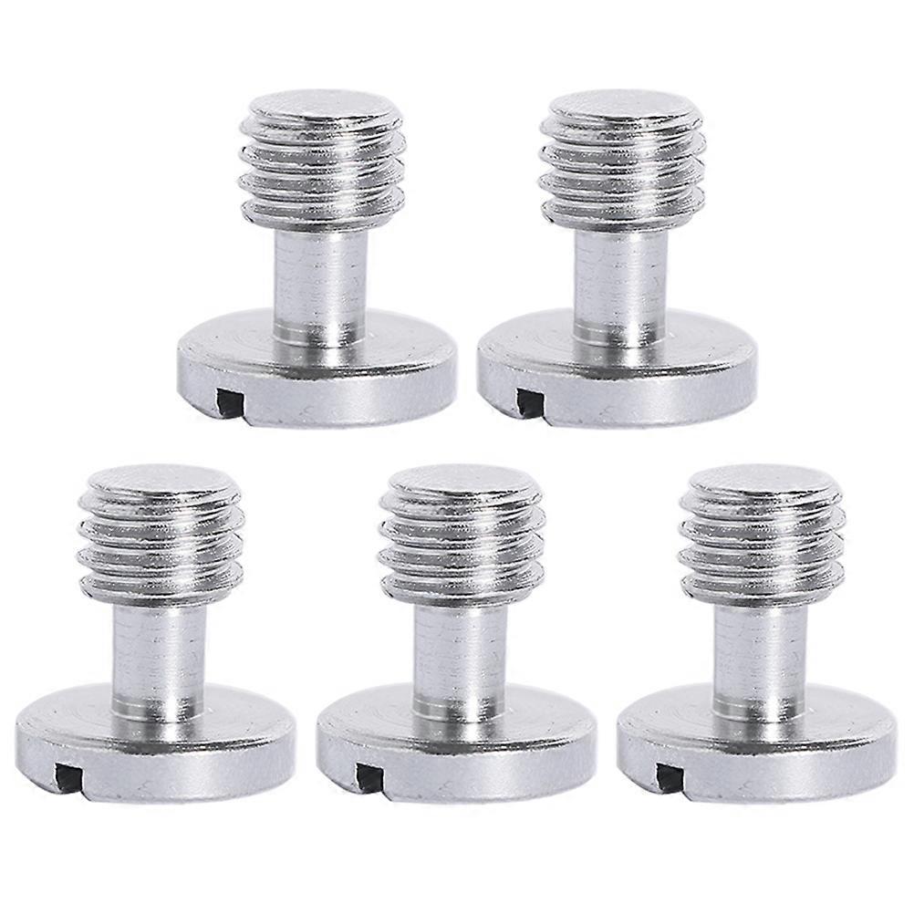 Tripod Screws 5Pcs Camera Quick Release Screws Replacement For Broken Screws Ideal For Videography Crafted From Durable Silver Material