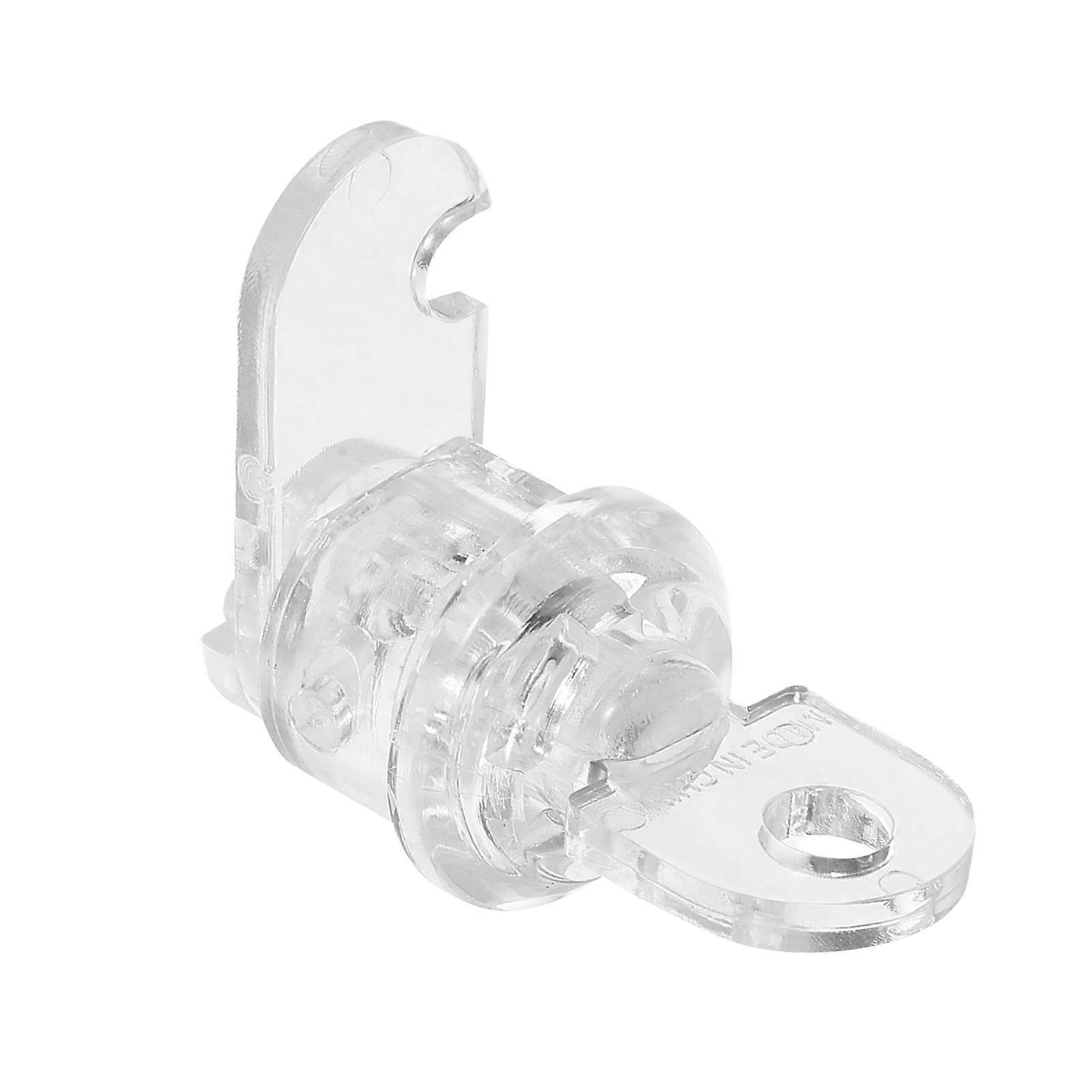 Display Case Lock 1Set Transparent Acrylic Drawer Latch Lock for DIY Transparent View