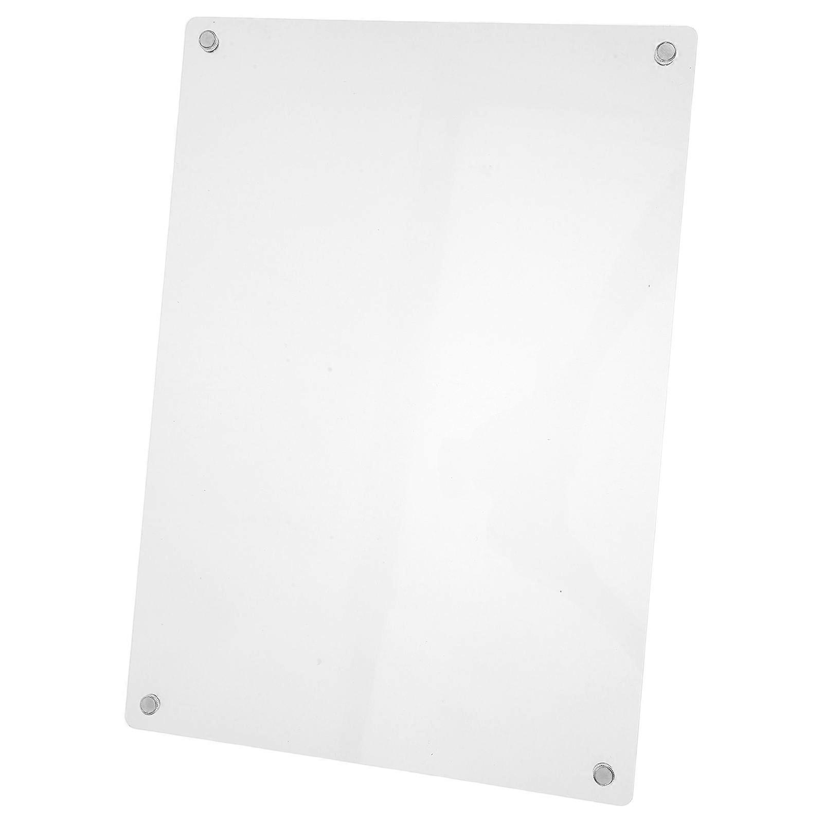 Sleek Acrylic Memo Board Fridge Whiteboard Households Notes Organization 1Set