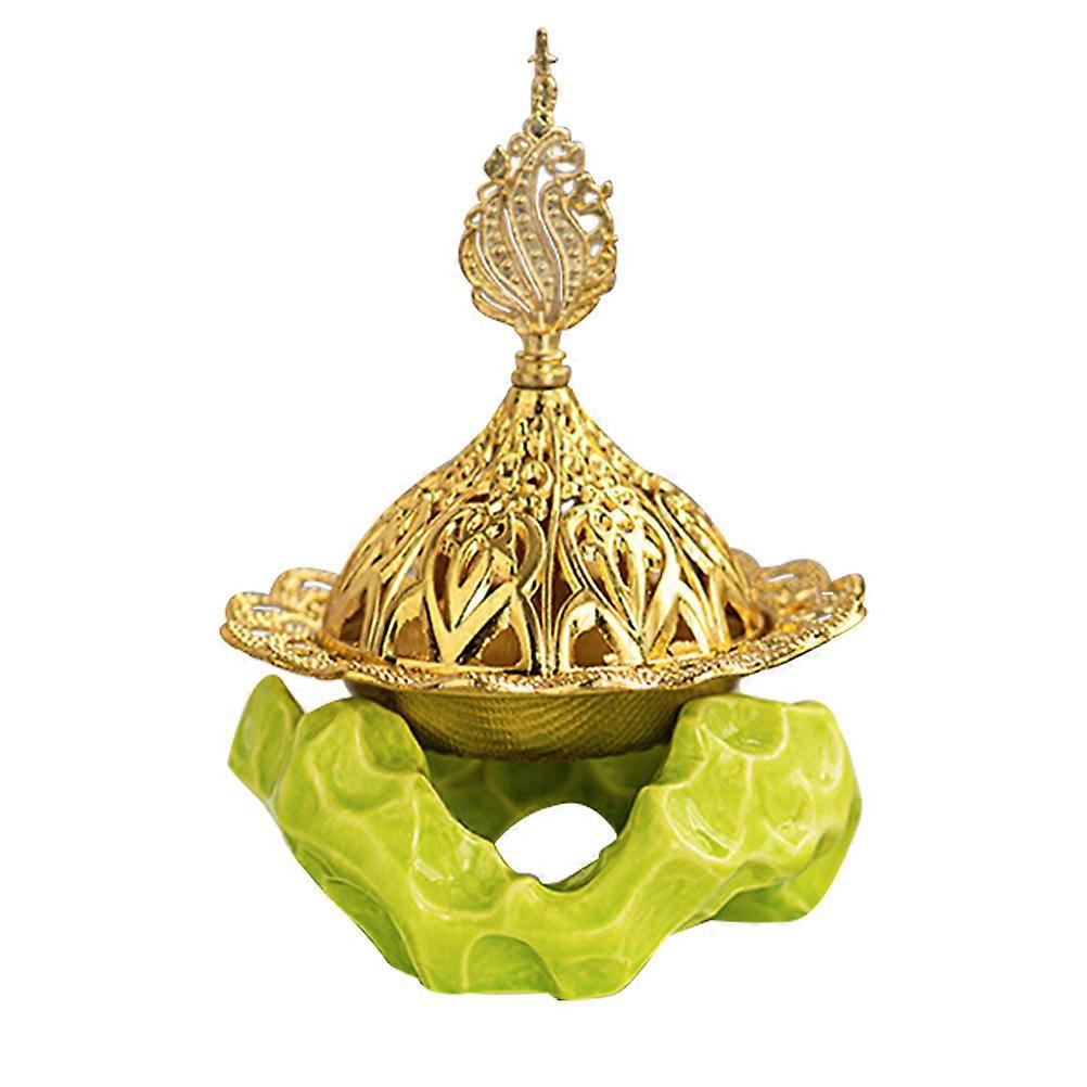 Ceramic Incense Burner with Stand for Aromatherapy Meditation – Unique Decorative Fragrance Diffuser for Living Room Calming Atmosphere