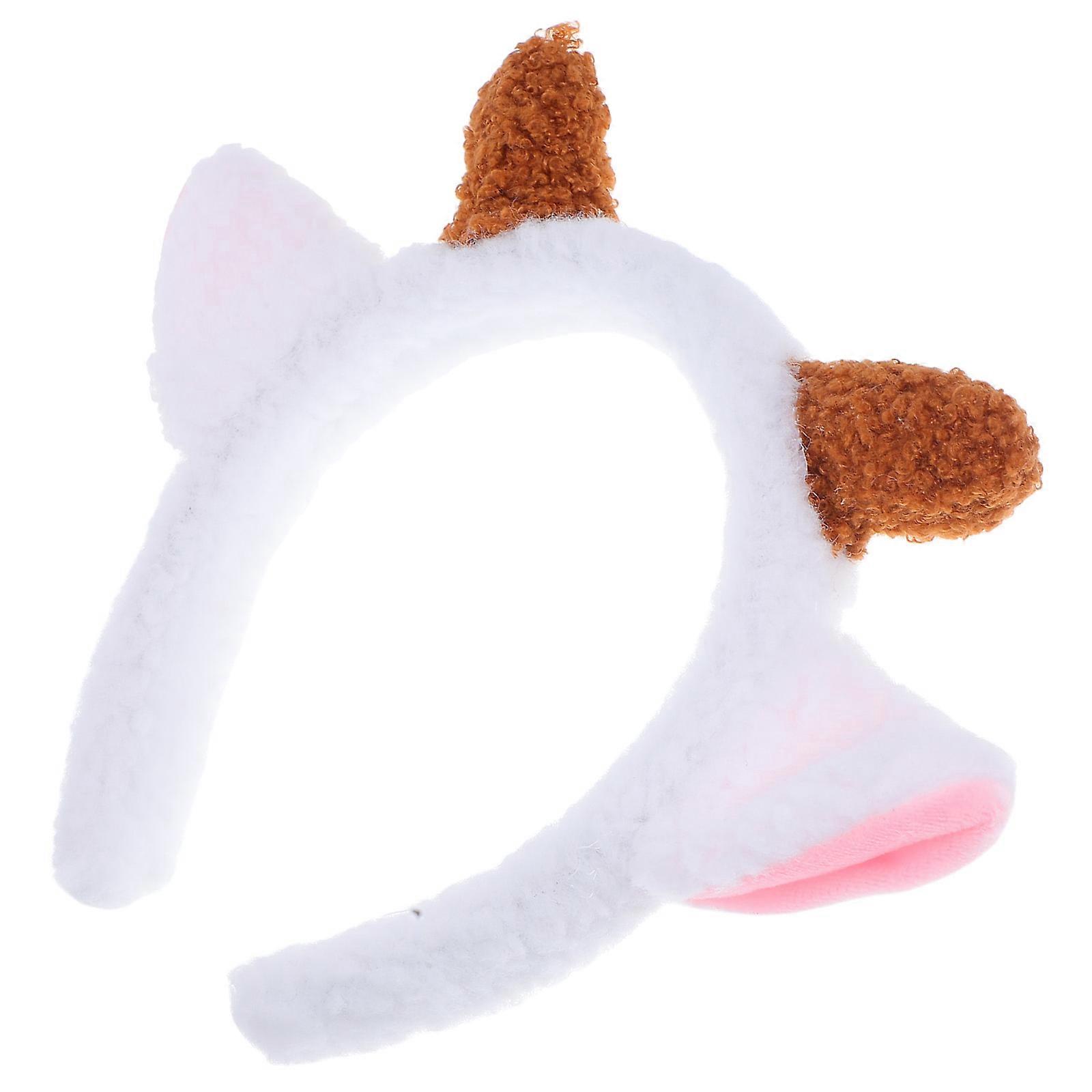 Adorable Sheep Horn Headband with Fluffy Design for Kids and Adults in Assorted Colors