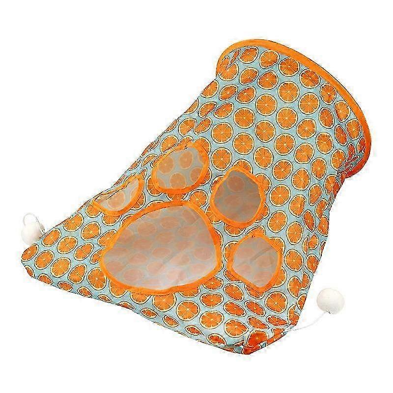 Foldable Cat Tunnel & Interactive Training Toys for Kittens - Funny Indoor Playset for Small Pets with Drill Bucket Design