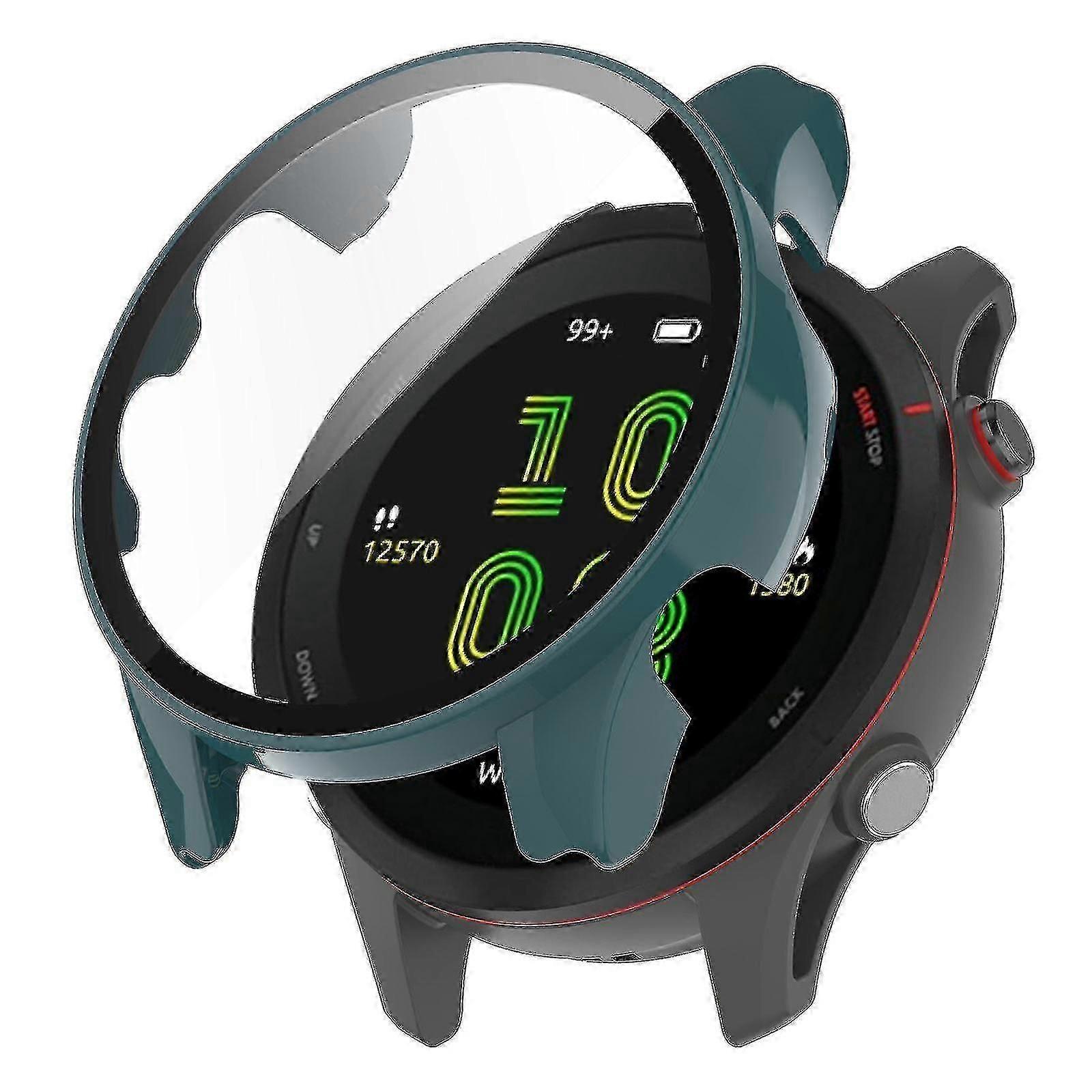 Garmin Forerunner 255 Scratch-Resistant and Durable Watch Case with Fall Protection and Tempered Glass Screen Guard
