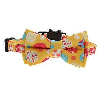 Cat Collar Pet Neck Decor Featuring Bell and Bowknot Bow Tie 1Pcs