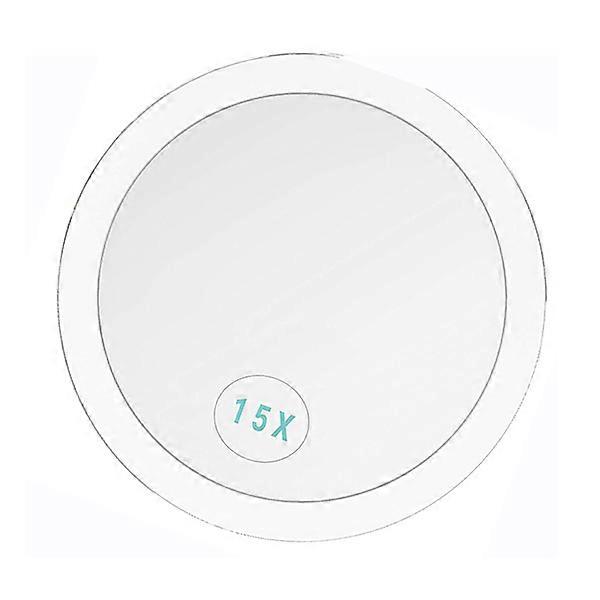 10x miroir grossissant pour l’application de maquillage - Pince à épiler et élimination des points noirs/taches Miroir rond avec ventouses