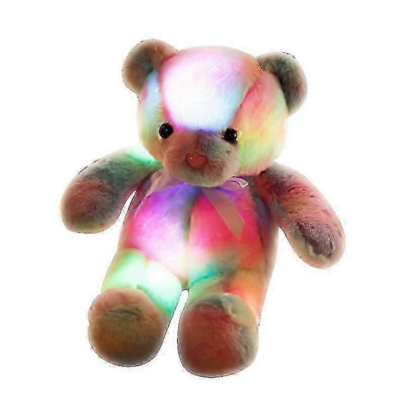 テディベアのぬいぐるみ、音楽と7つの変化するカラフルな輝き、かわいいカワイイPを備えたぬいぐるみ