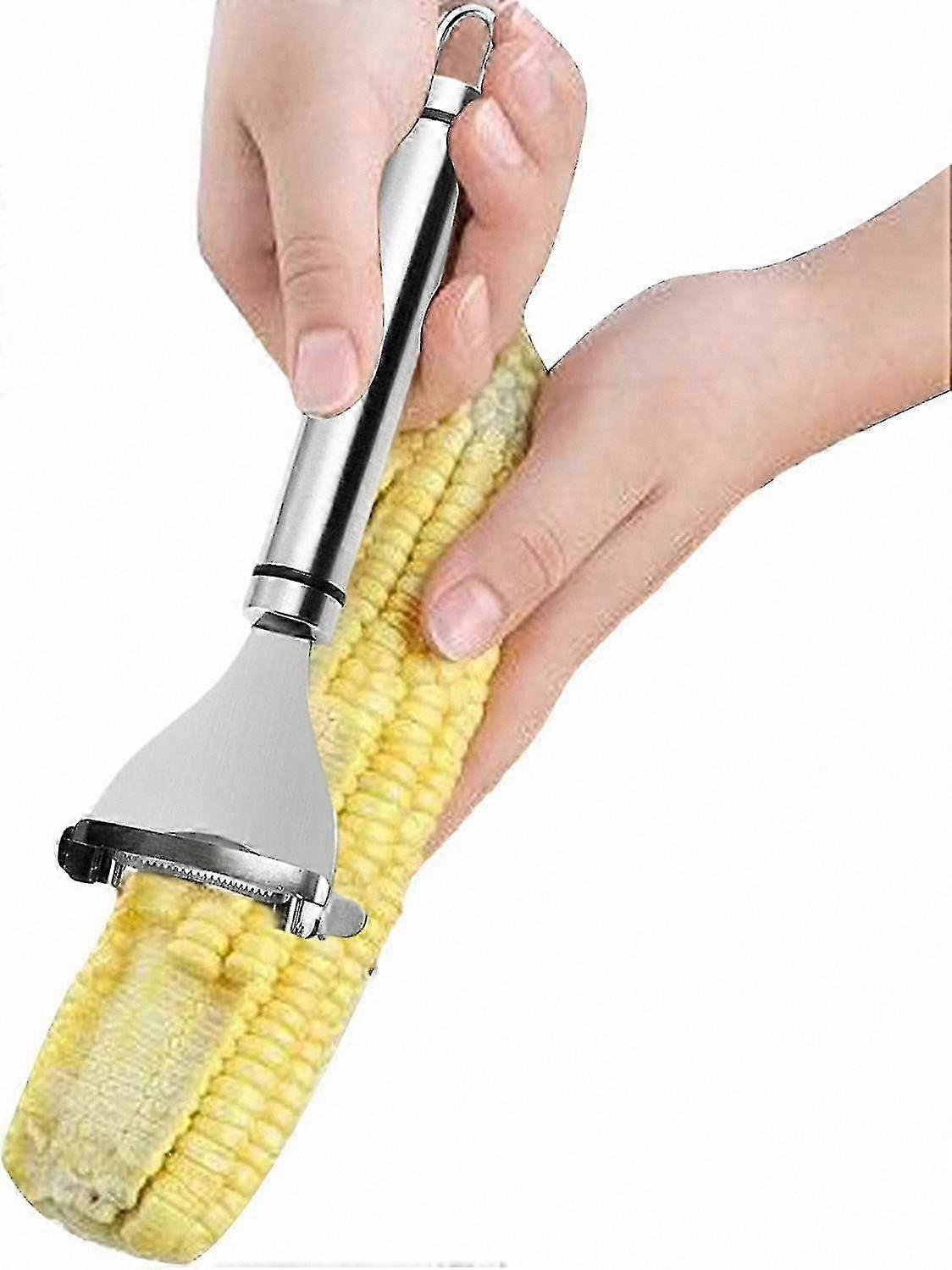 Stainless Steel Corn Peeler Tool for Effortless Corn Cob Stripping