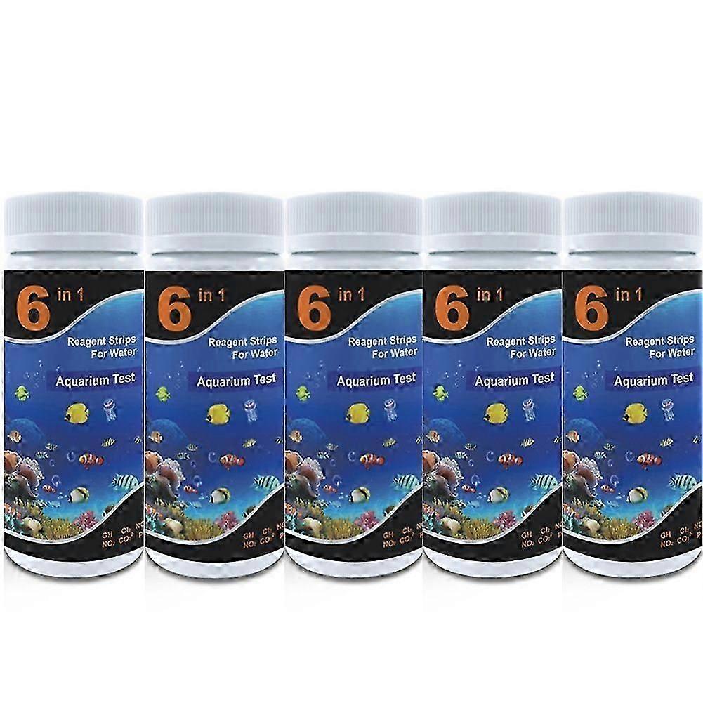 6 in 1 Professional Water Testing Strips 50pcs Swimming Pool Aquarium