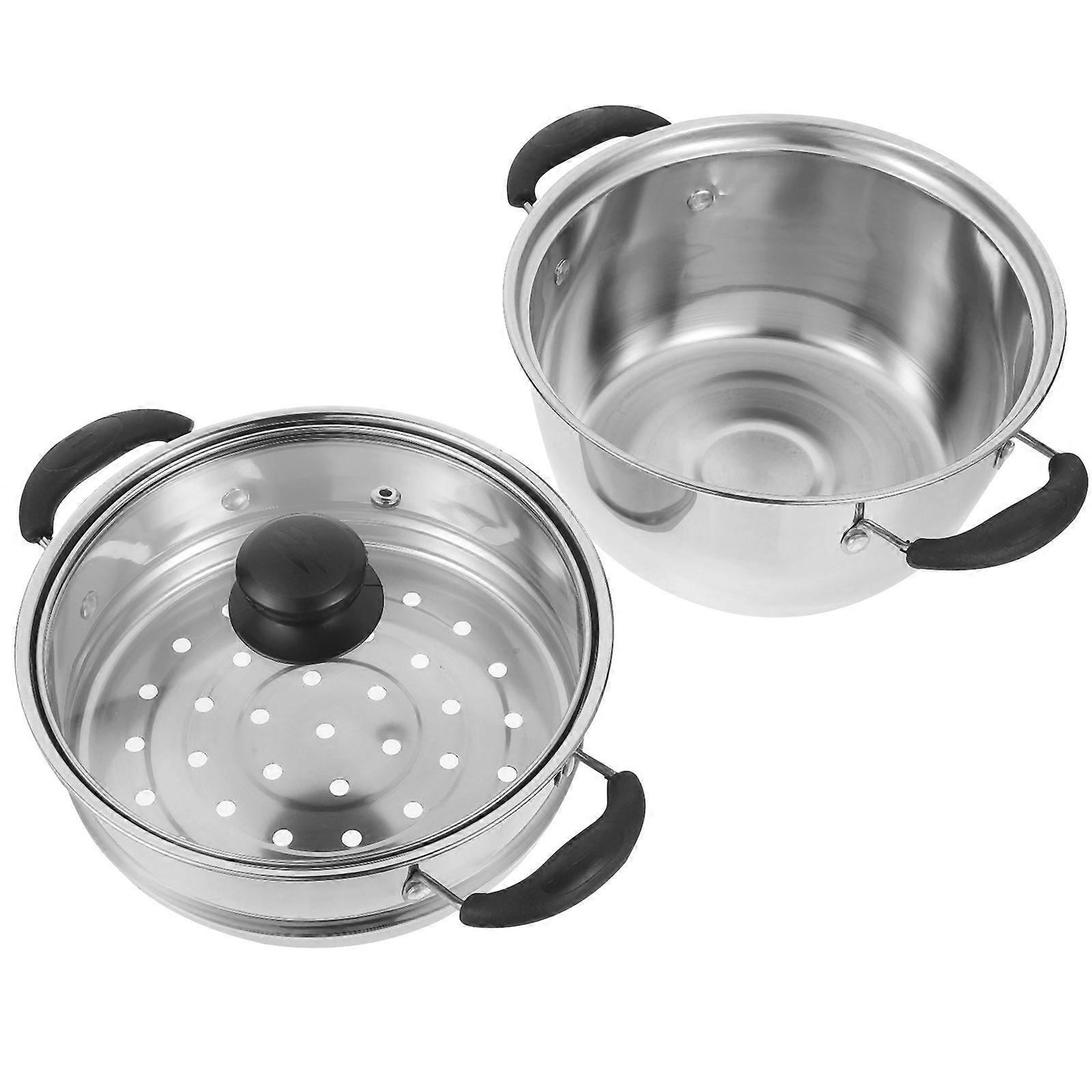 Food Steamer Pot For Safe Cooking Suitable For Induction Or Gas Cooking With Elegant Design 1Set
