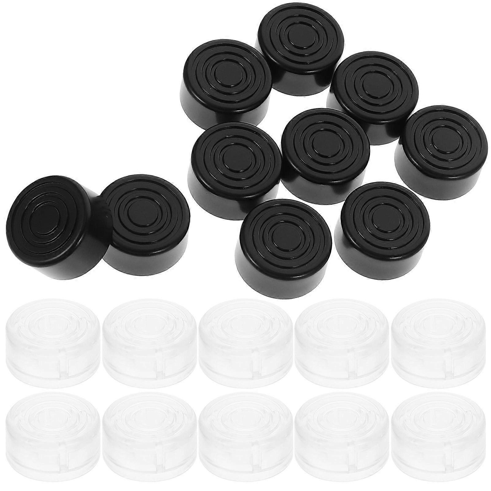 20Set Guitar Footswitch Toppers For Music Practice Assorted Color Round Shape Efficient Footswitch Operation Tool