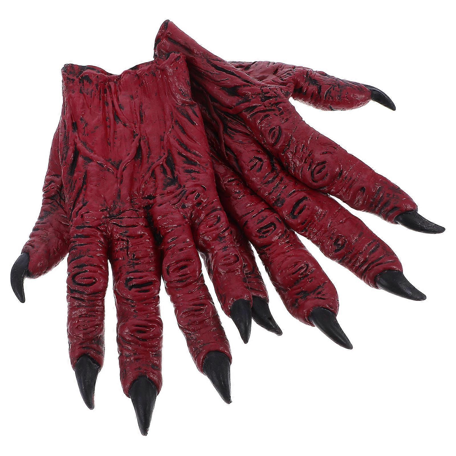 مخيف طويل الإصبع مصاص الدماء مخلب قفازات لهالوين حفلة تأثيري - مخلب زي التبعي لحلة تنكرية يتوهم اللباس الرعب لعب الأدوار