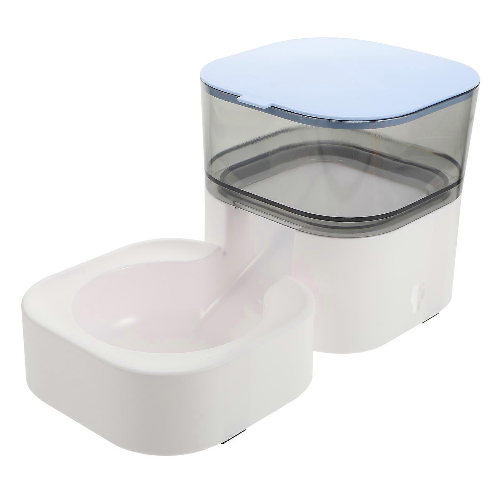 Convenient Automatic Feeder For Dogs And Cats Easy To Clean 1Pcs Height Increased Design Blue